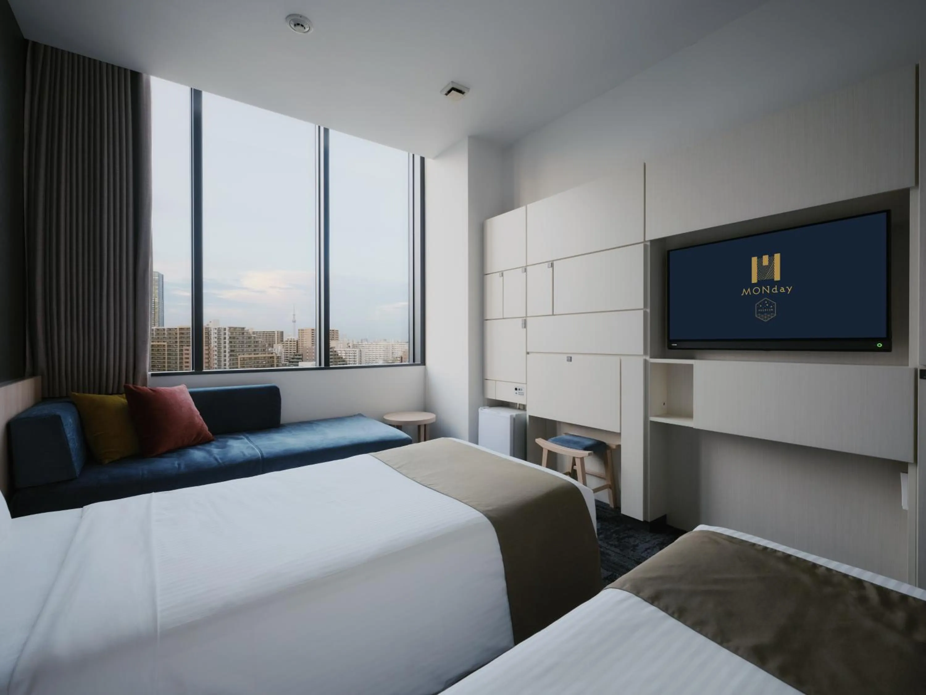 Bed in hotel MONday Premium TOYOSU