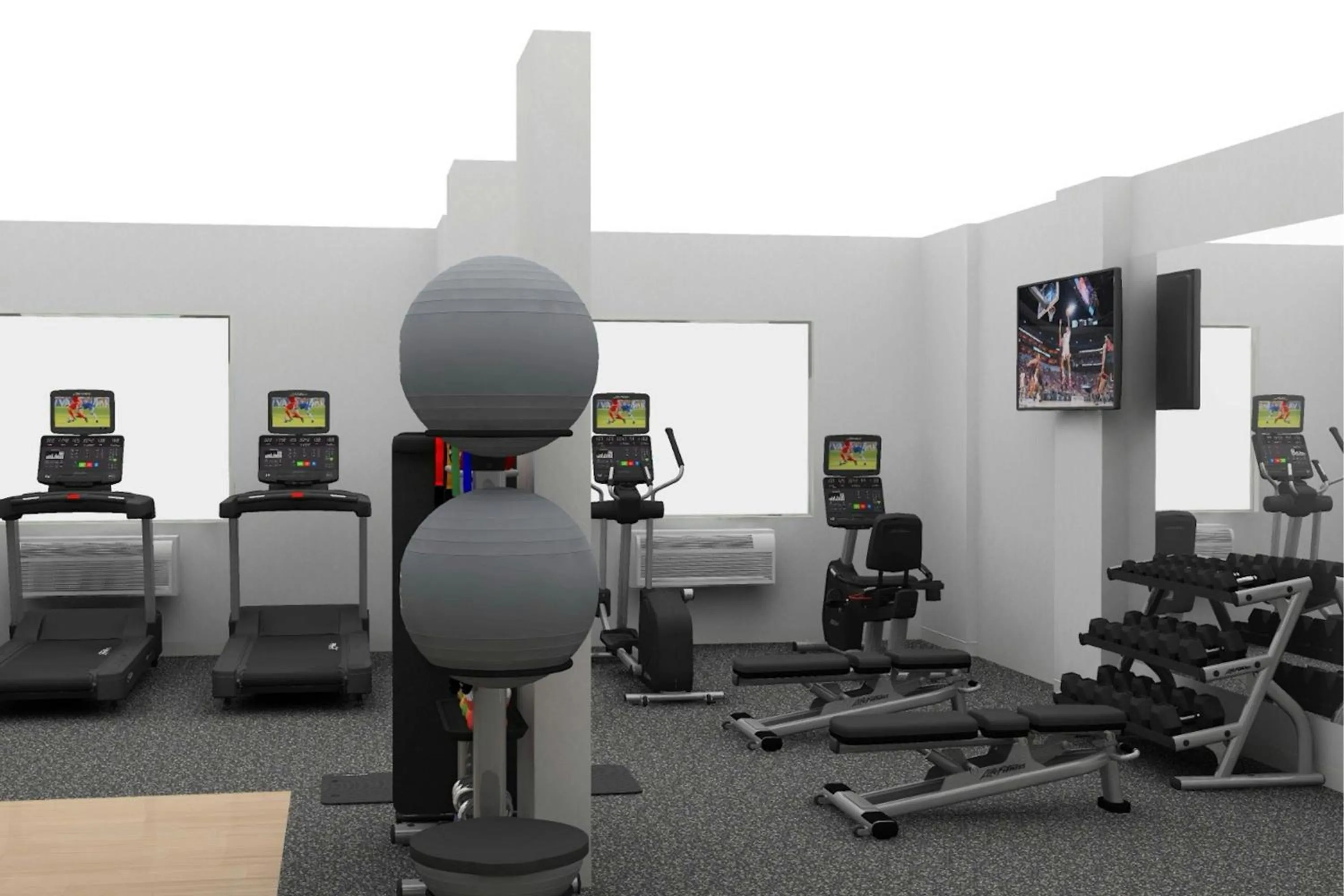 Fitness centre/facilities in Fairfield by Marriott Inn & Suites Georgetown Lexington