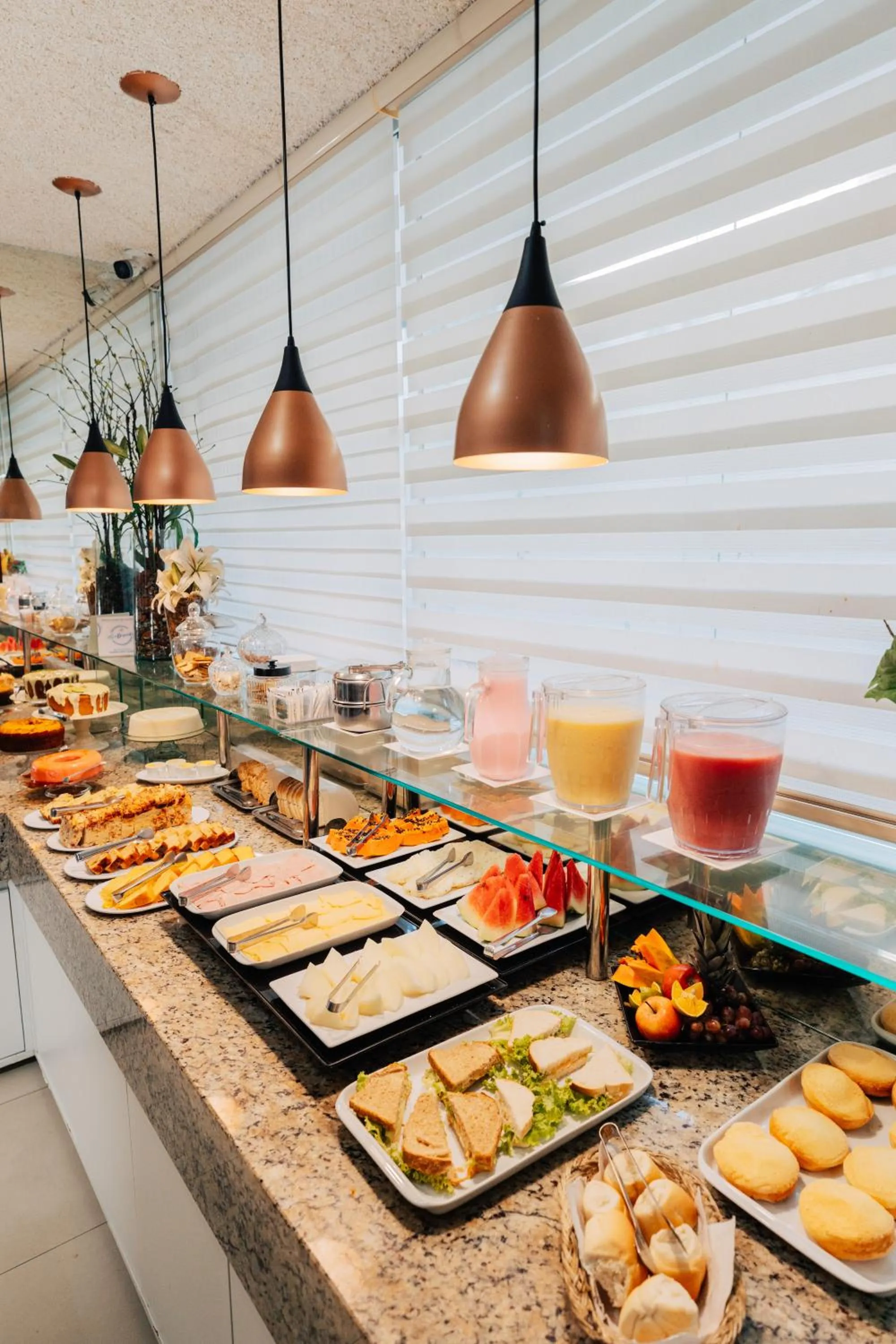 Buffet breakfast in Pousada Capital das Águas