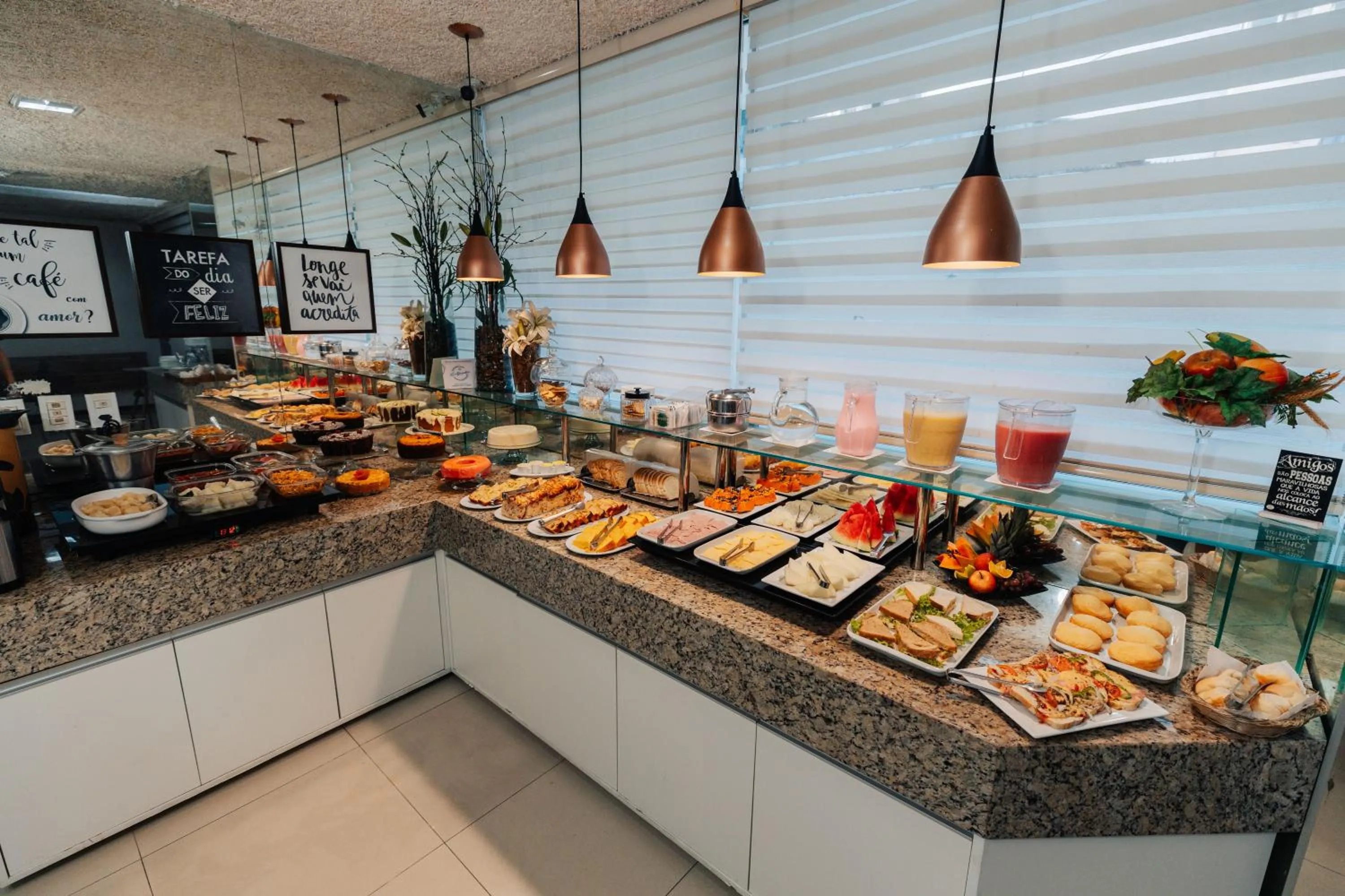 Buffet breakfast in Pousada Capital das Águas