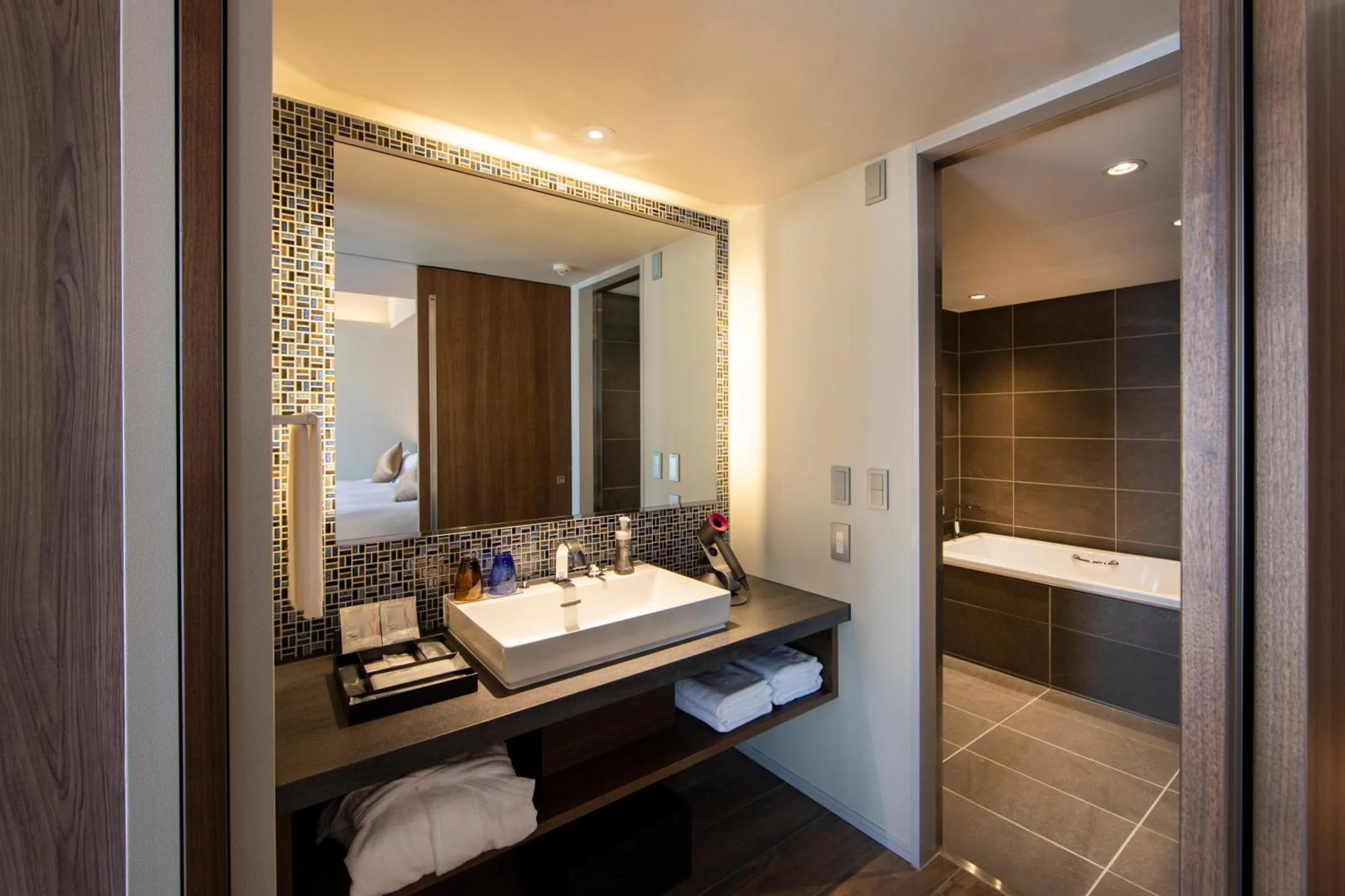 Bathroom in karaksa hotel premier Tokyo Ginza