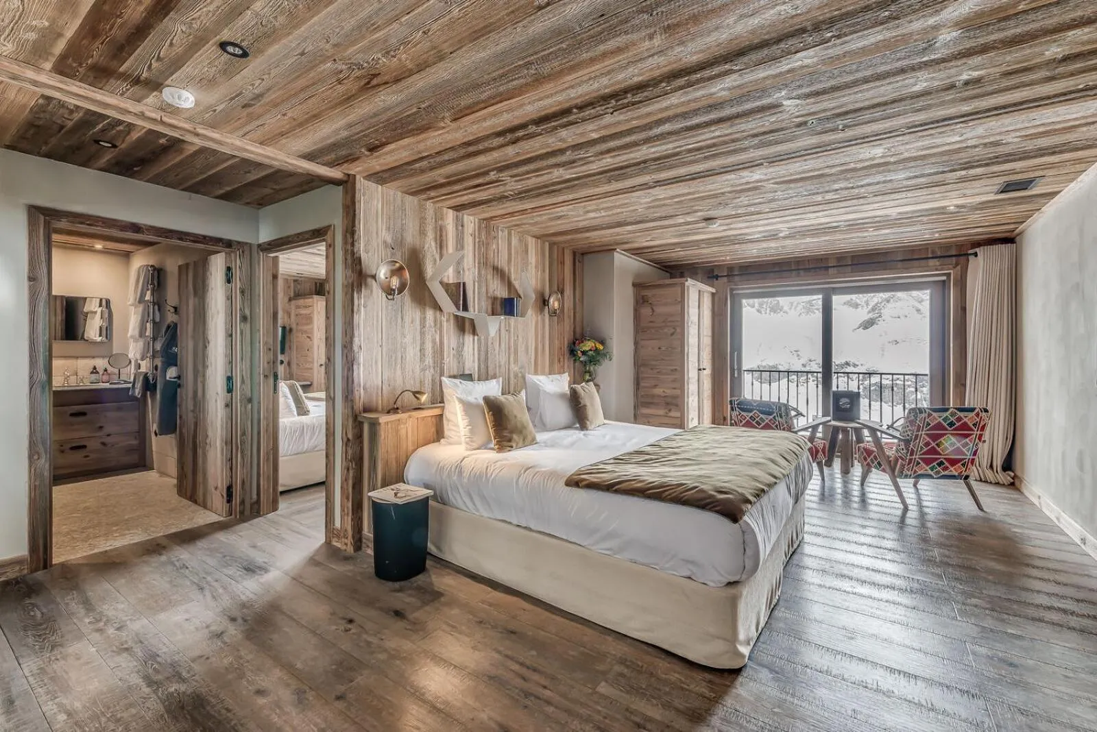 Bedroom, Bed in Le Refuge de Solaise - 2551 m Altitude