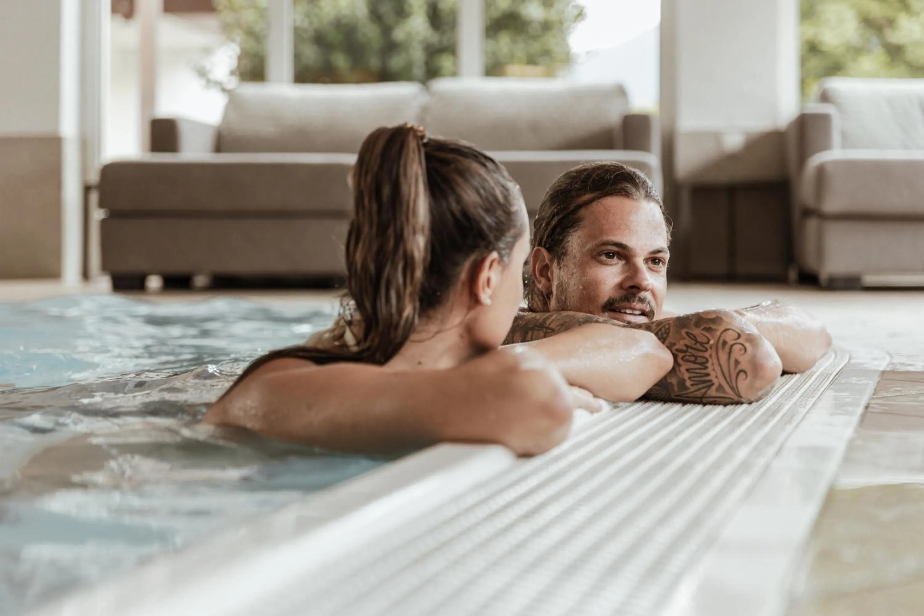 Pool view in Residence Montani