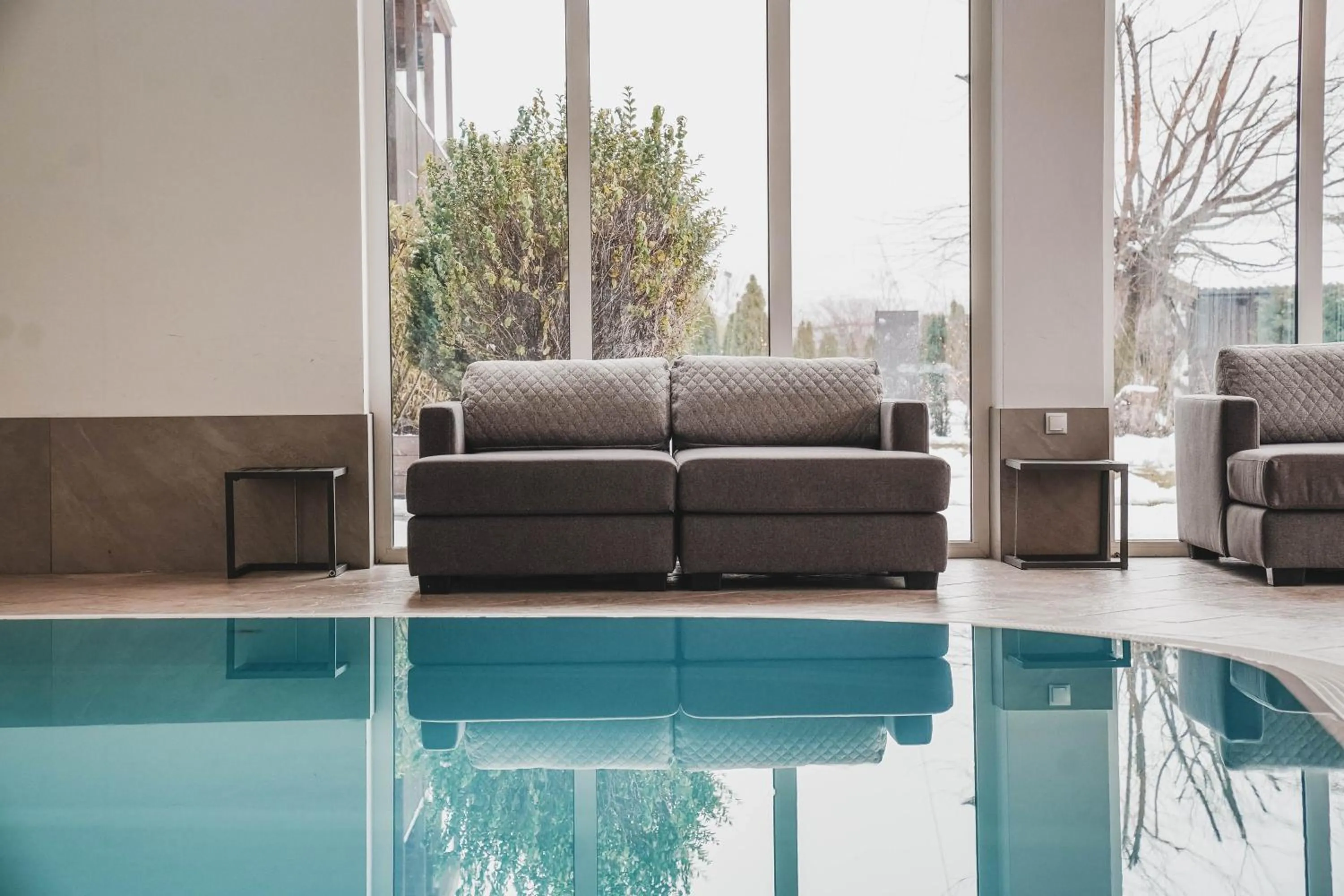 Pool view in Residence Montani