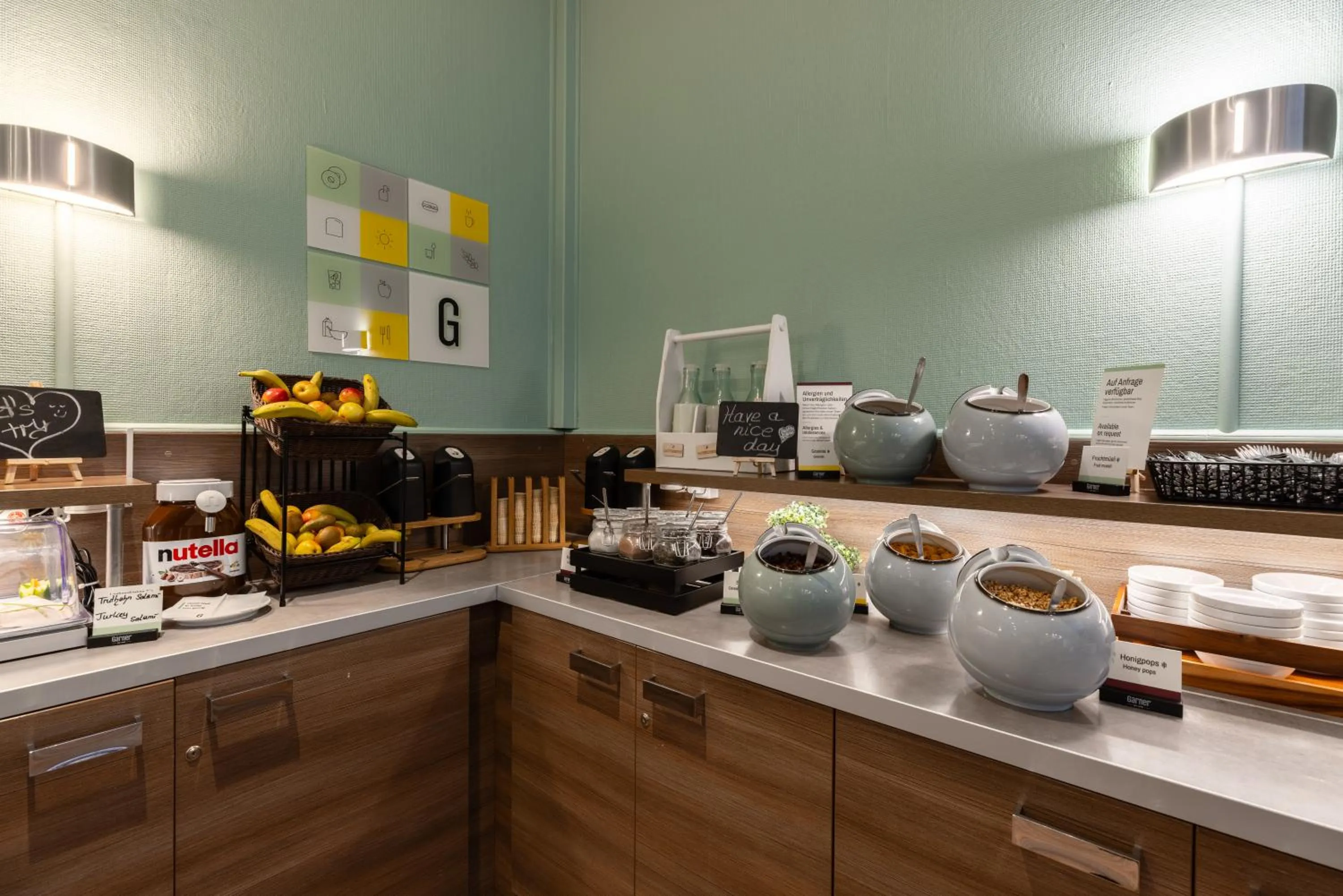 Buffet breakfast in Garner Hotel Dusseldorf - Main Station by IHG