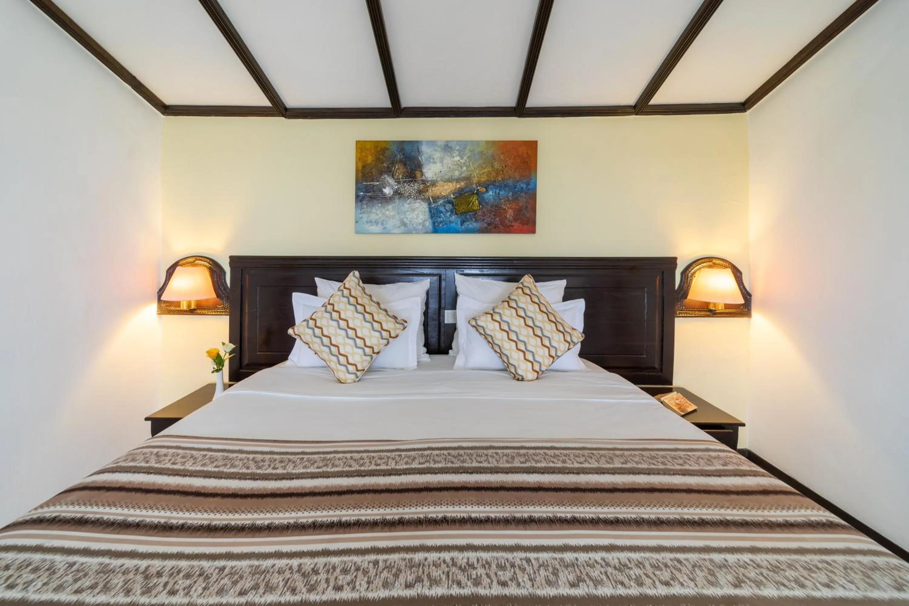 Bed in PrideInn Flamingo Beach Resort & Spa Mombasa