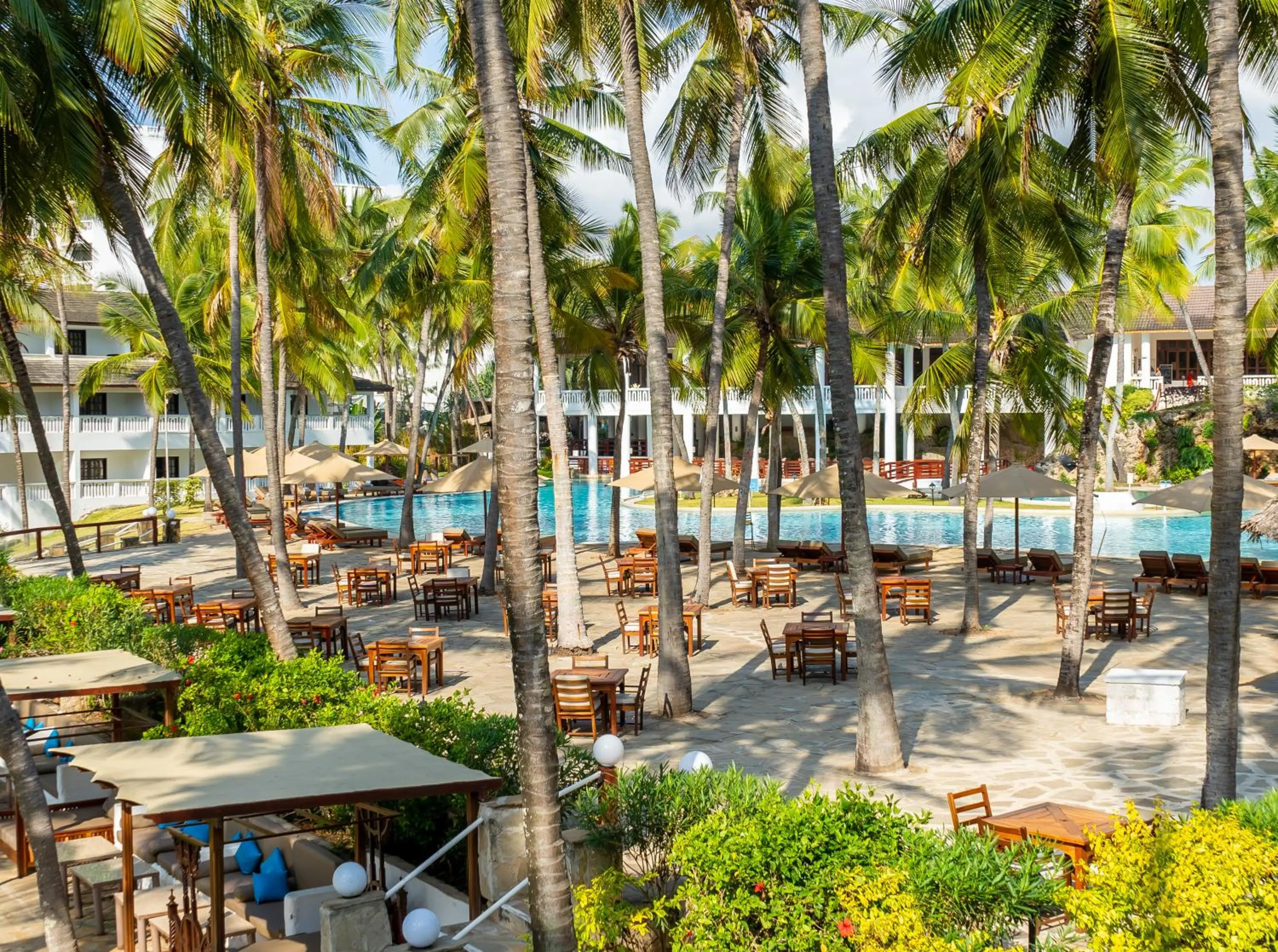 Pool view in PrideInn Flamingo Beach Resort & Spa Mombasa