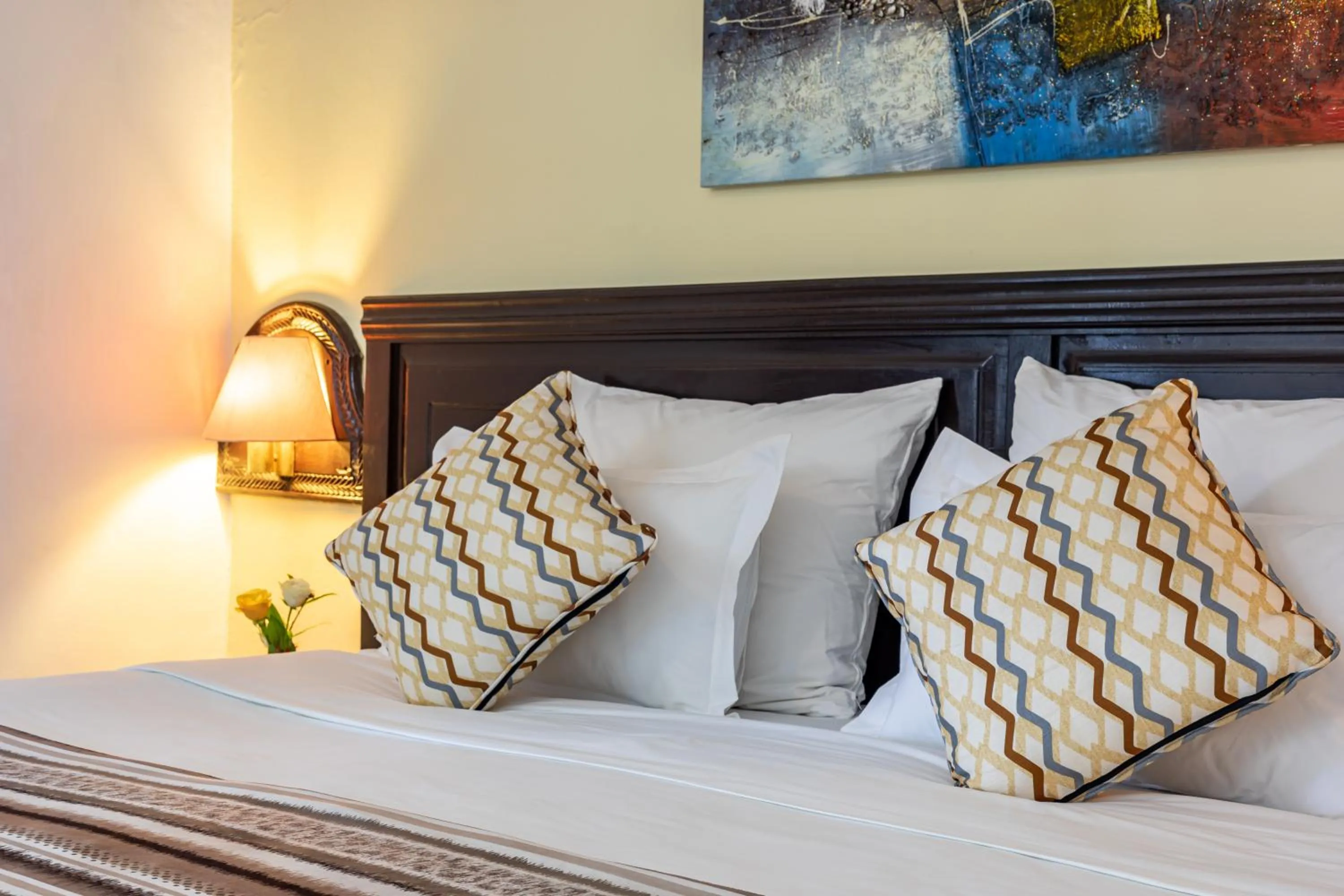 Bed in PrideInn Flamingo Beach Resort & Spa Mombasa