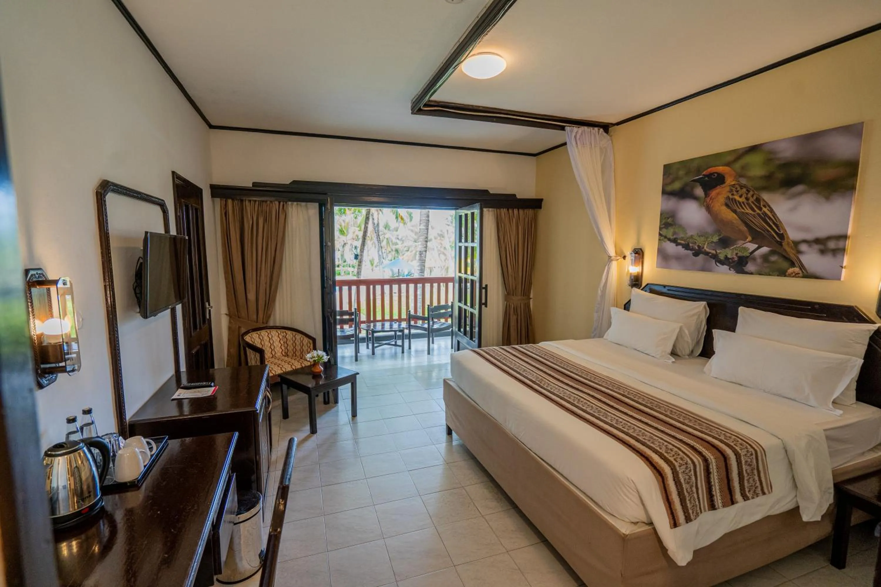 Bed in PrideInn Flamingo Beach Resort & Spa Mombasa