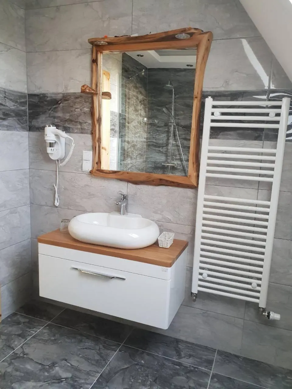 Bathroom in Rustic Inn River