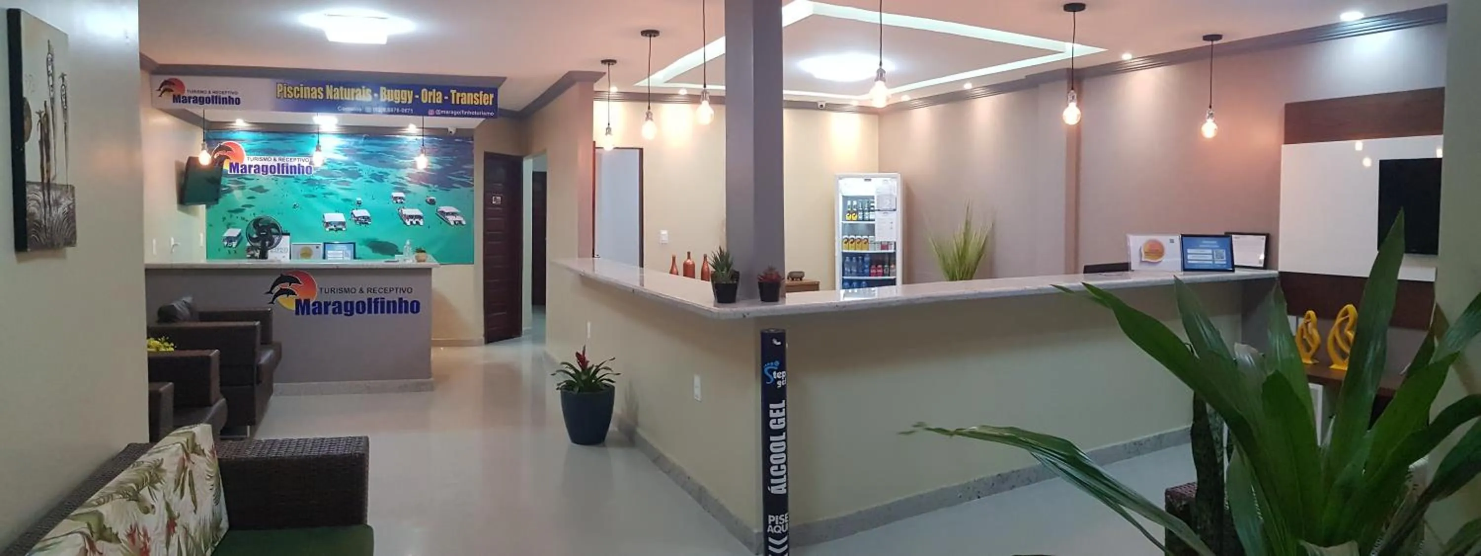 Lobby or reception in Pousada Maragolfinho