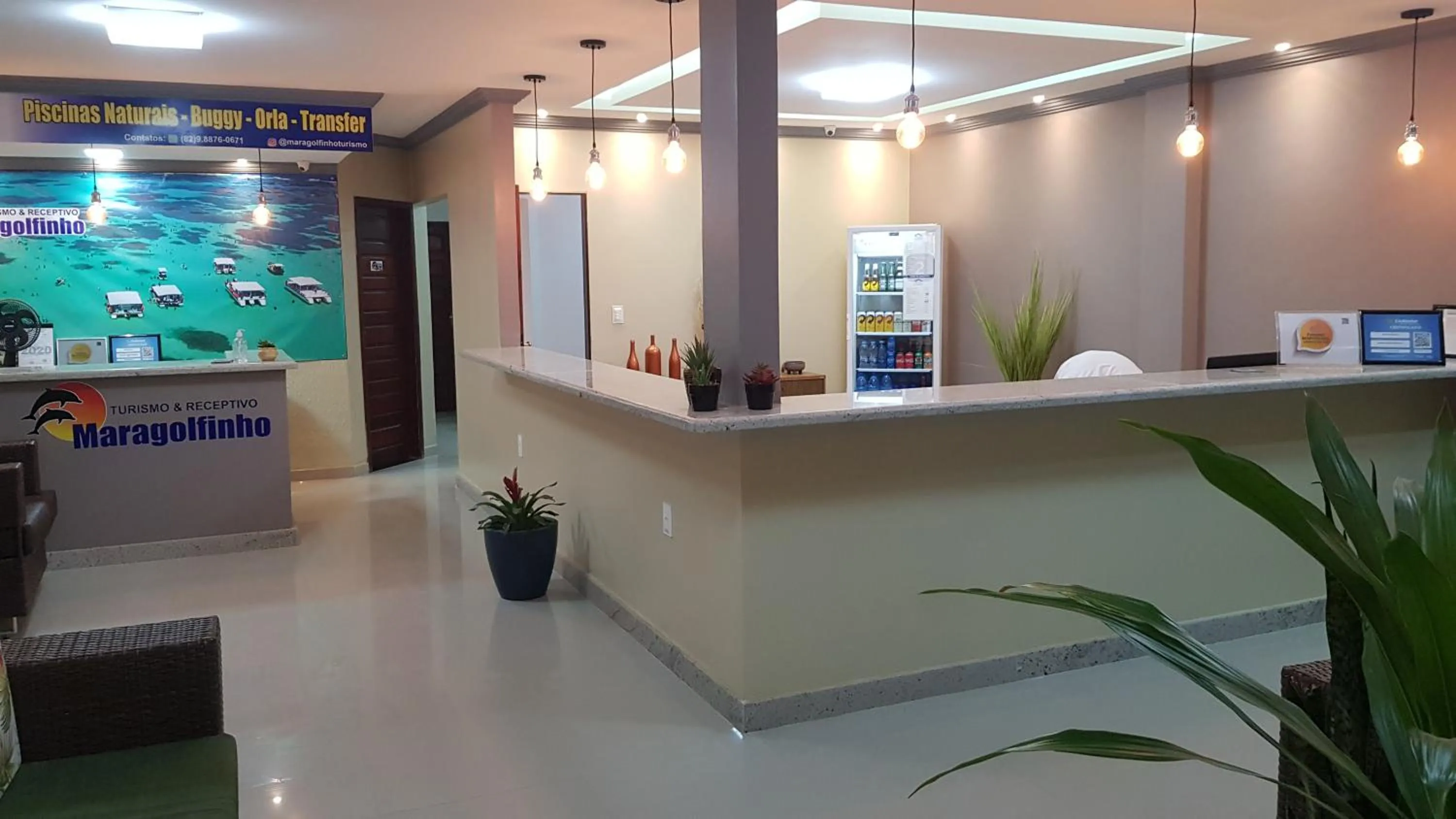 Lobby or reception in Pousada Maragolfinho