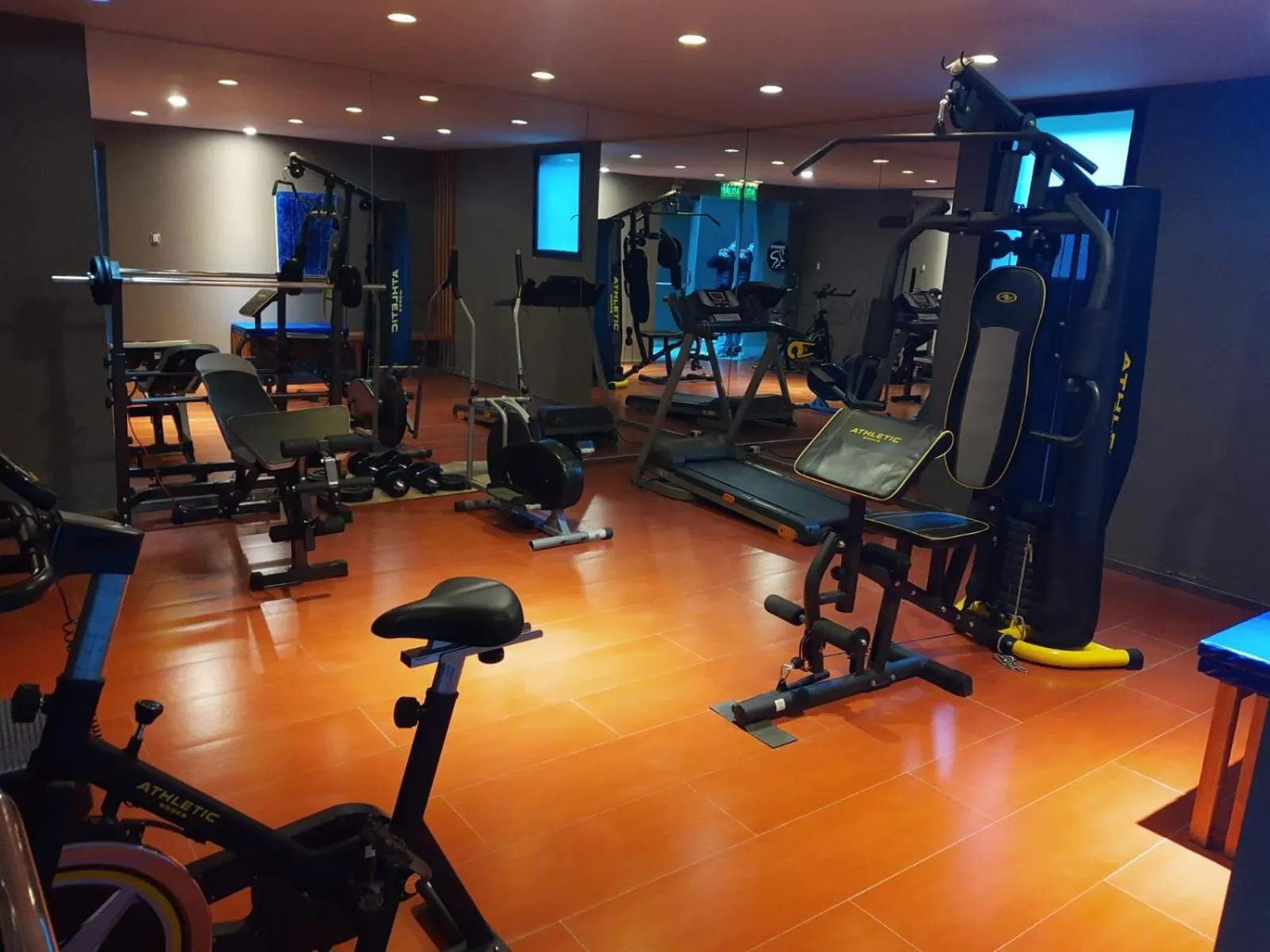 Fitness centre/facilities in Plaza Paradiso Petit Hotel