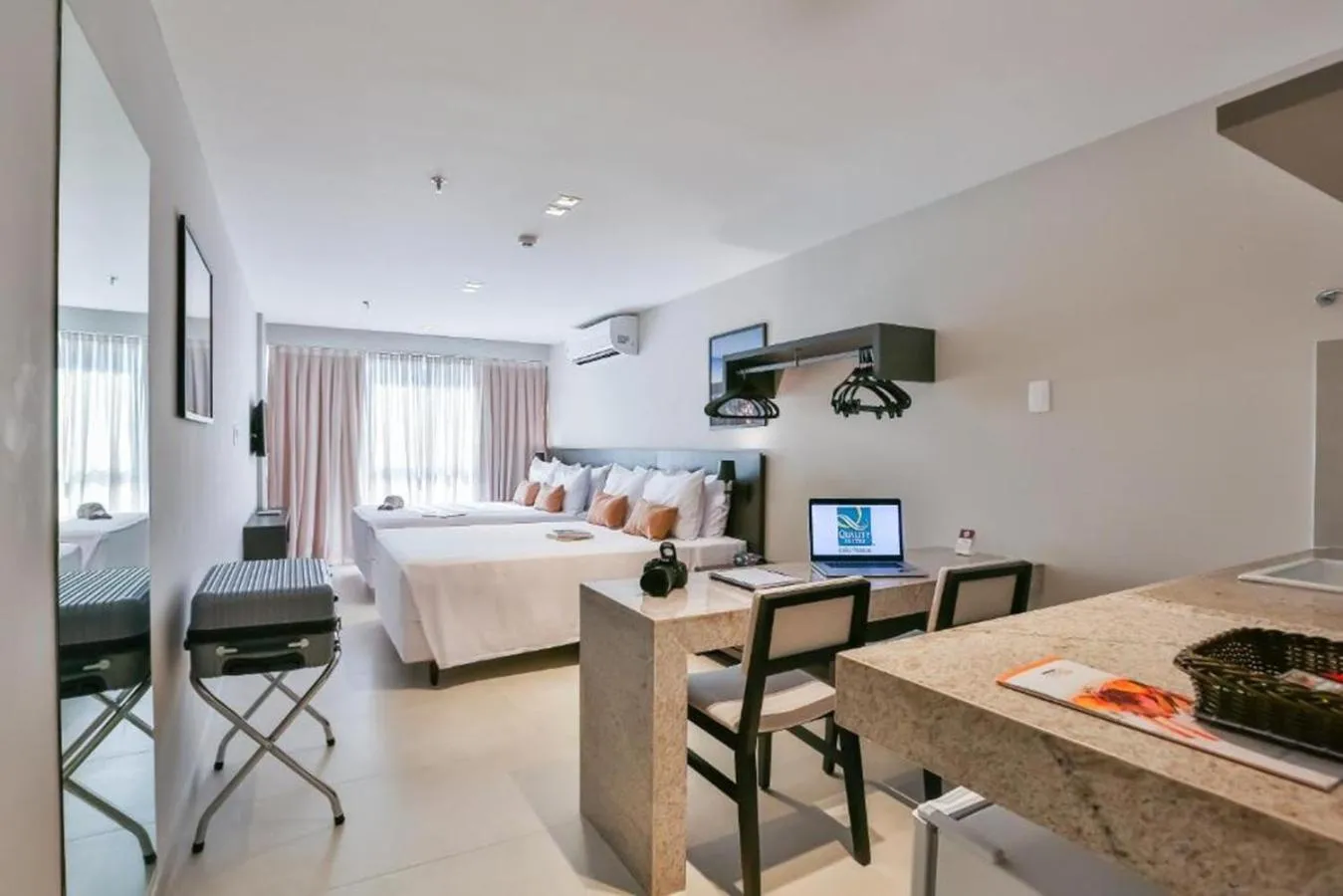 Bed in Quality Suítes João Pessoa