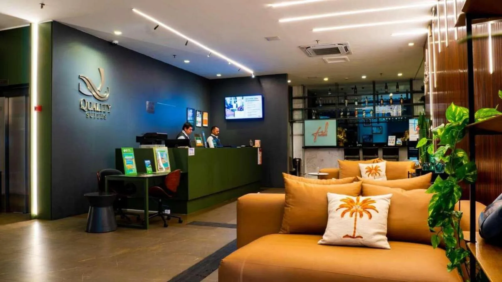 Lobby or reception in Quality Suítes João Pessoa