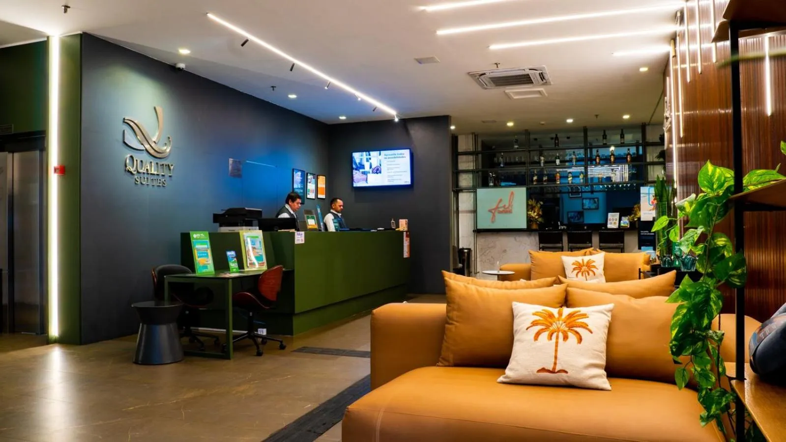 Lobby or reception in Quality Suítes João Pessoa