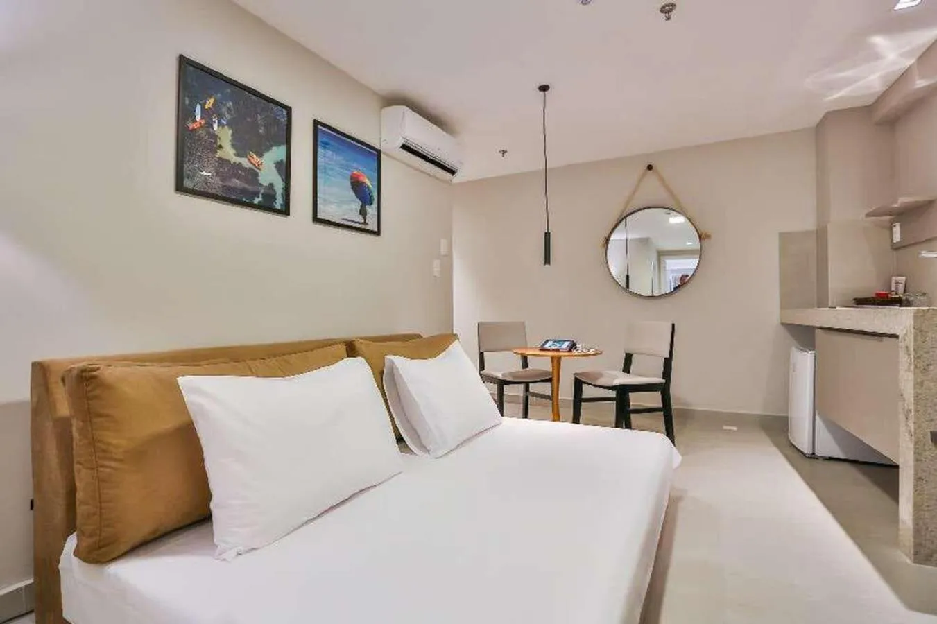 Living room, Bed in Quality Suítes João Pessoa