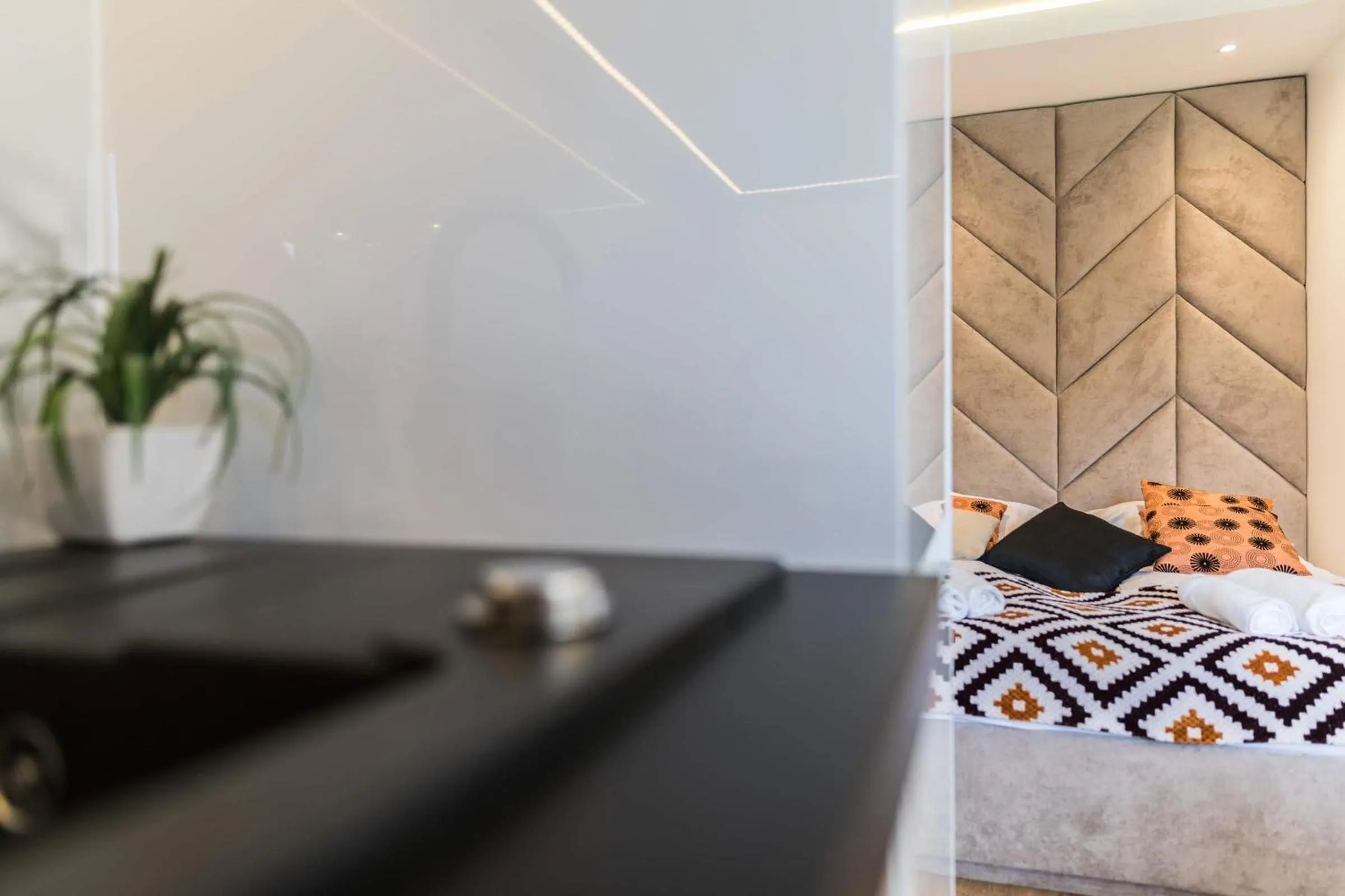 Bed in Rezydencja Sobiczkowa Apartamenty