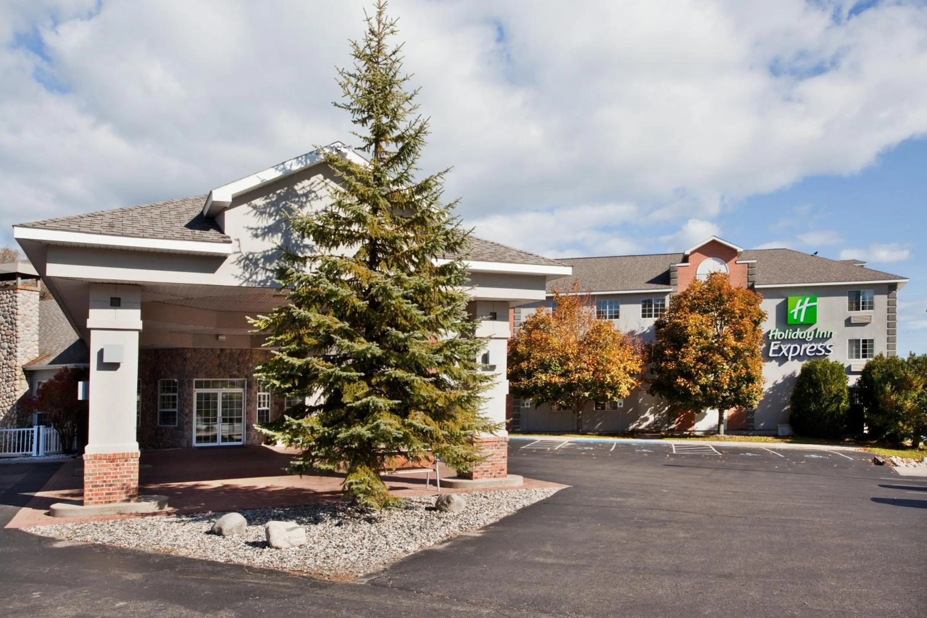 Property building in Holiday Inn Express St. Ignace-Lake Front by IHG