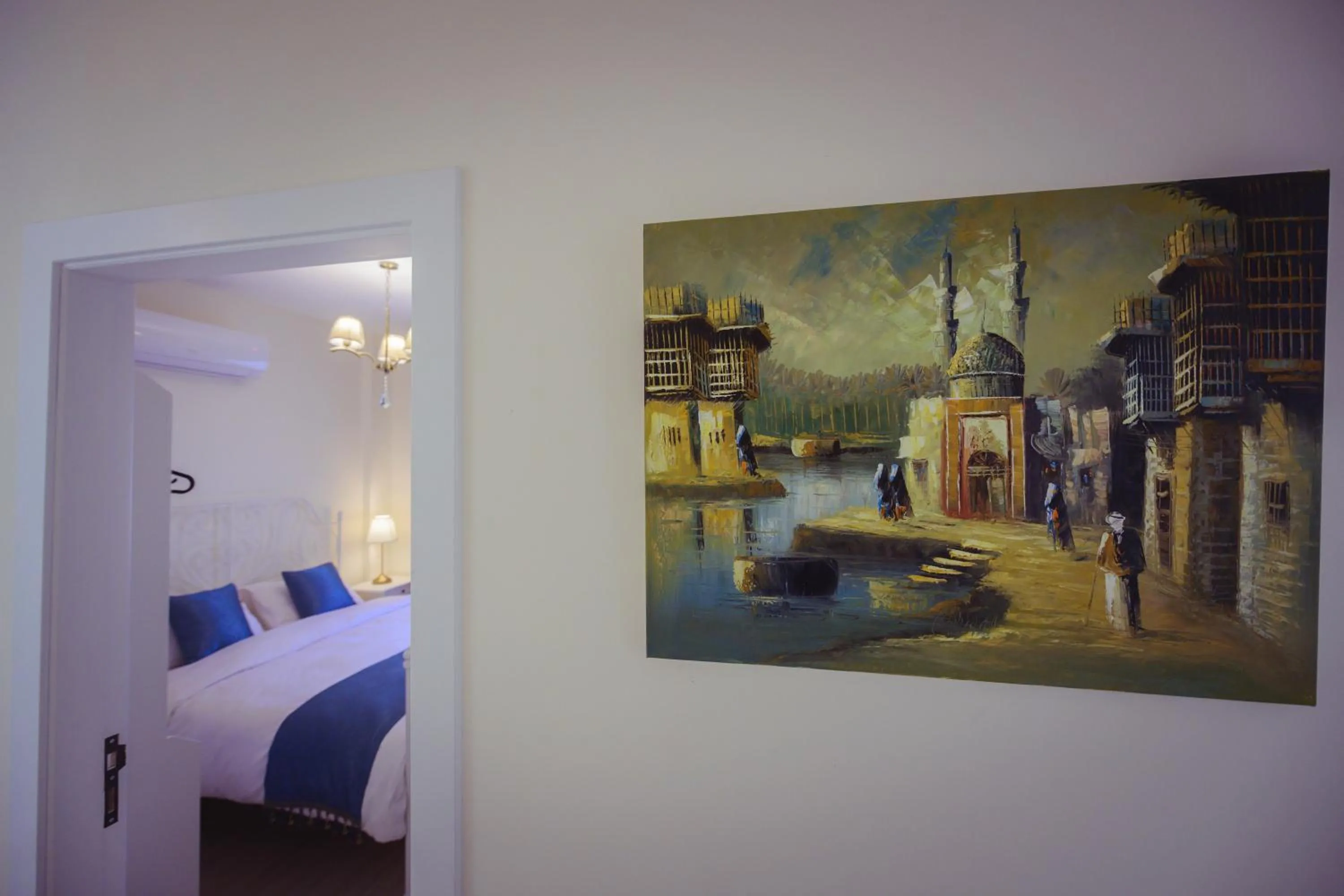 View (from property/room), Bed in The Boutique Hotel Amman