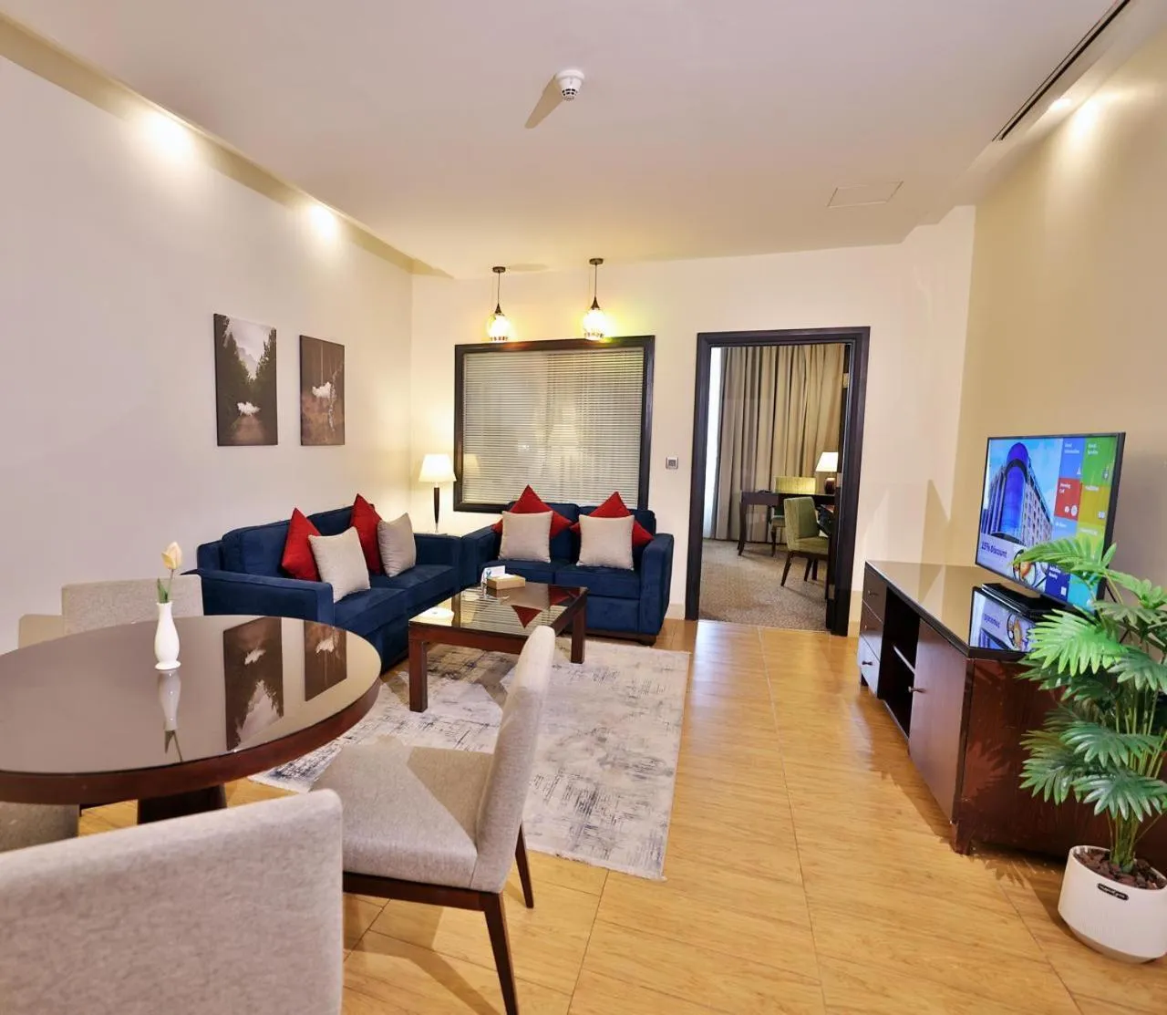 Seating area in Ayass Hotel