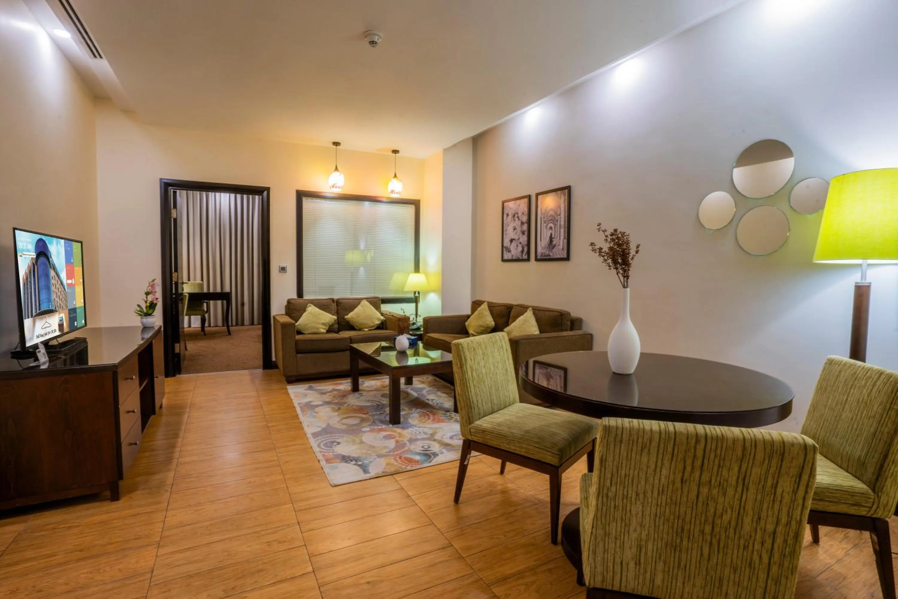 Seating area in Ayass Hotel