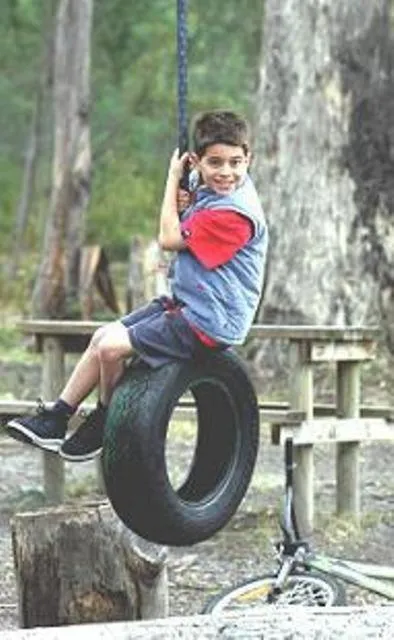Children play ground in Gumleaves Bush Holidays