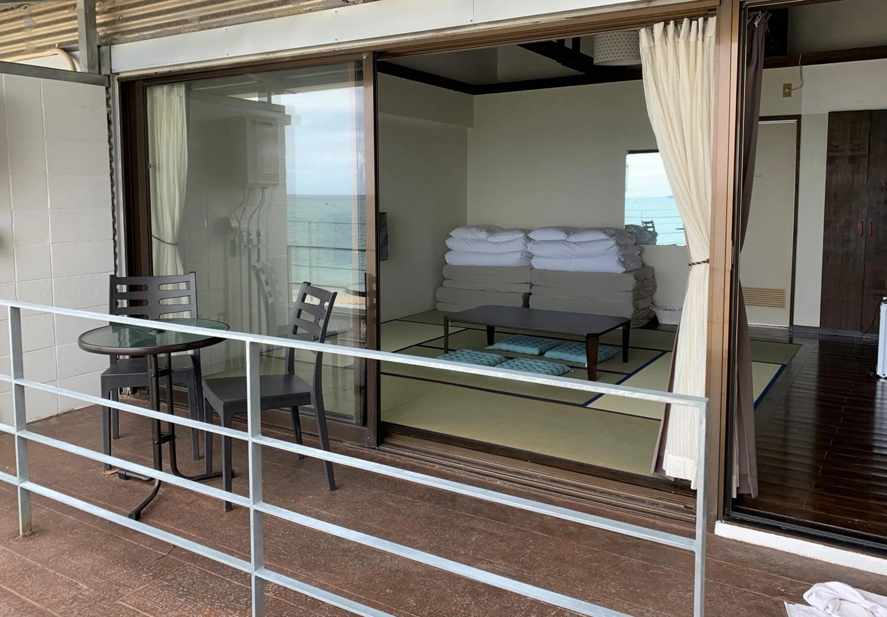 Balcony/Terrace in Hotel & Restaurant On the Beach Lue