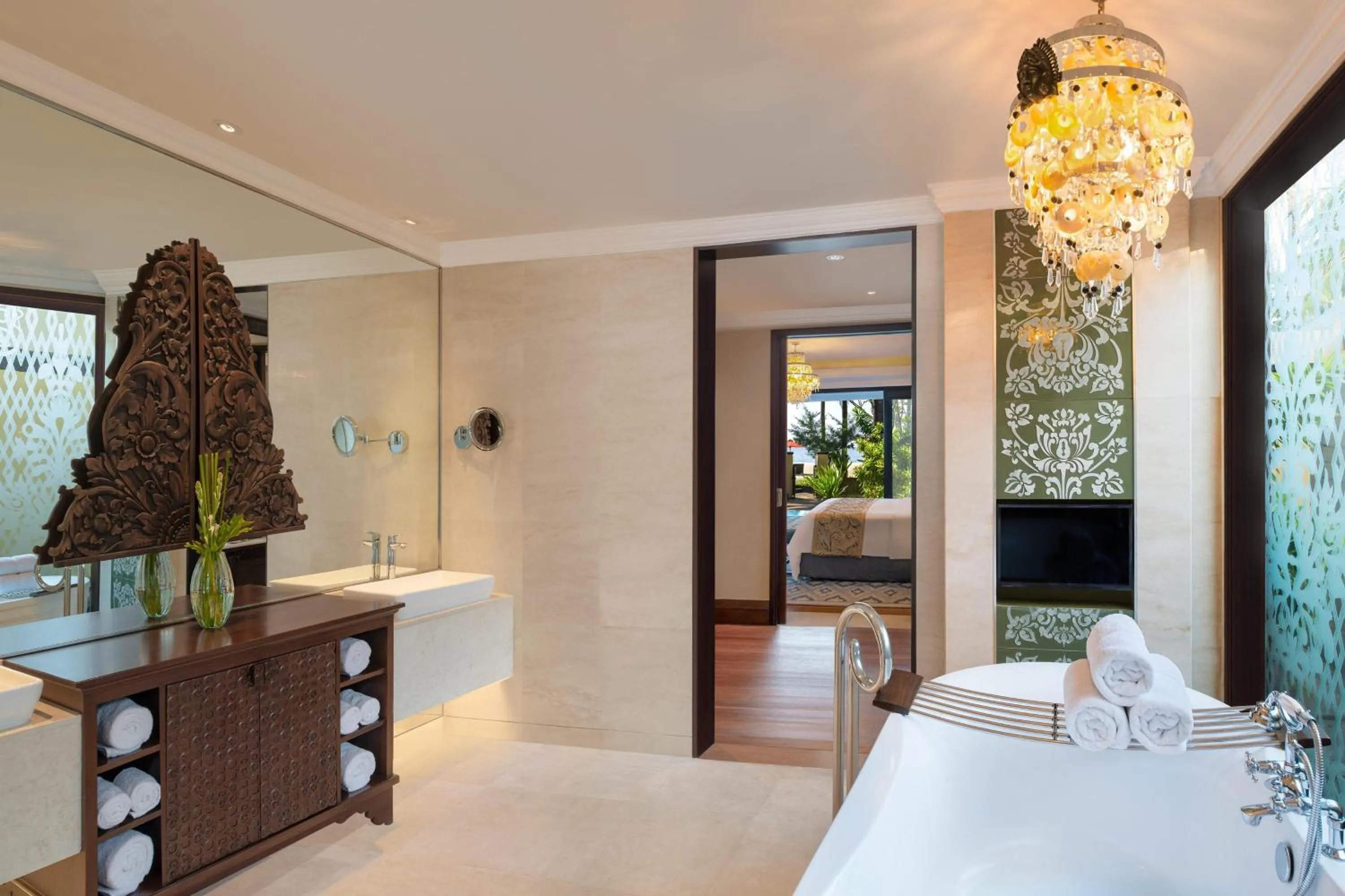 Bathroom, Bed in The St. Regis Bali Resort