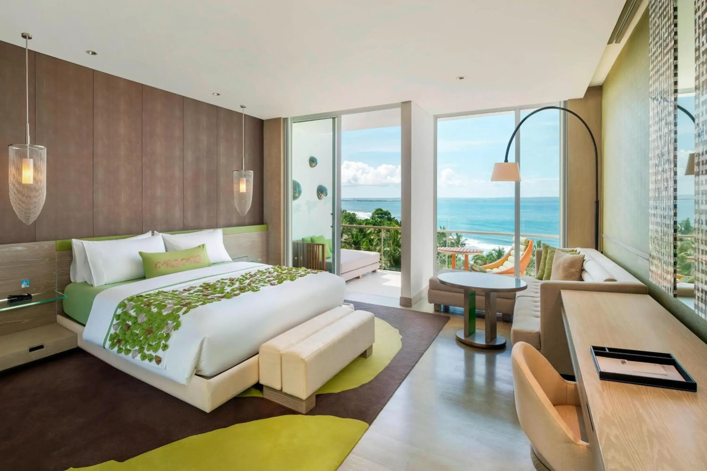 Premiere Ocean Facing View, Guest room, 1 King, Resort view, Balcony in W Bali - Seminyak Premiere Ocean Facing View, Guest room, 1 King, Resort view, Balcony in W Bali - Seminyak