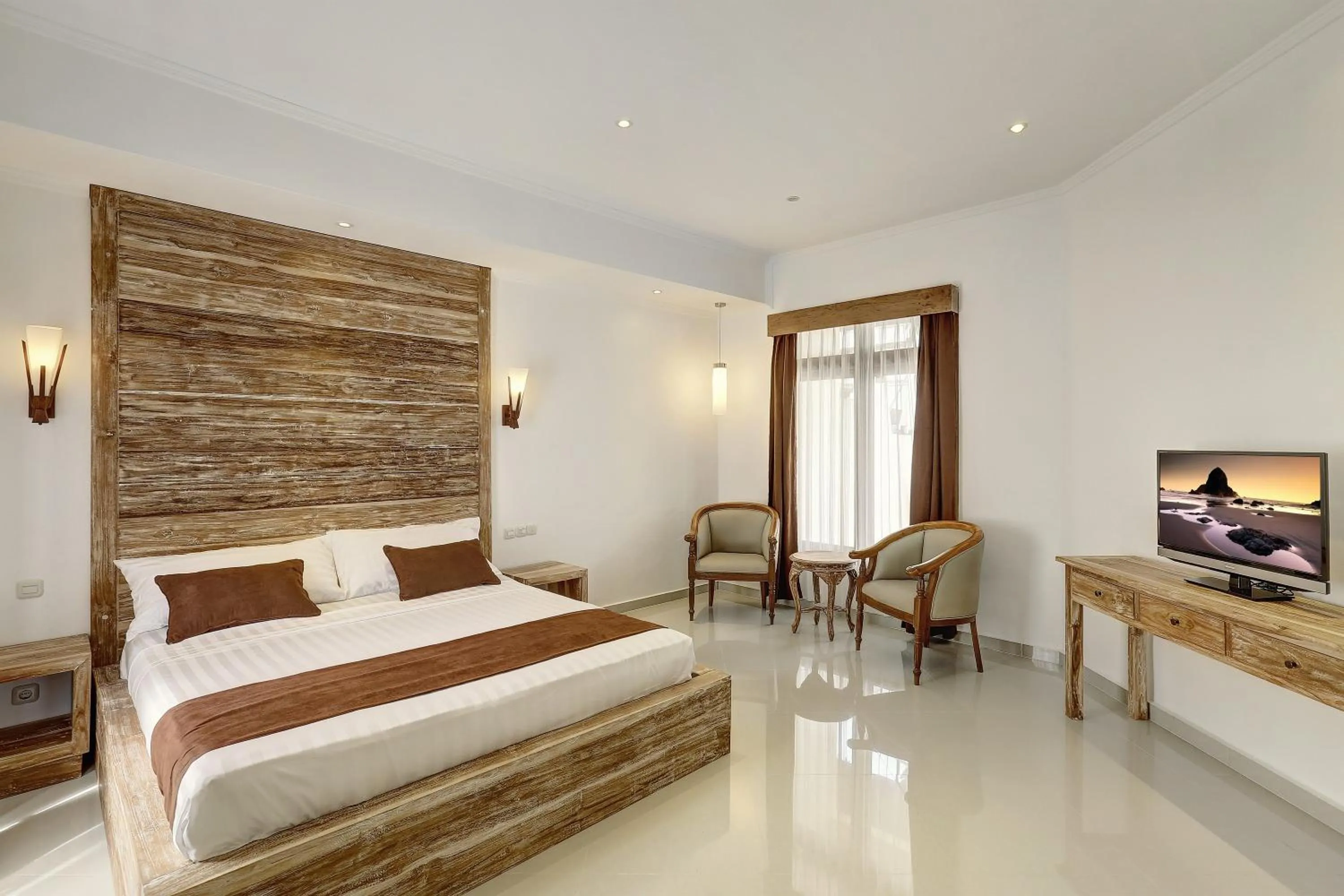 Bedroom, Bed in Nipuri Resort and Villas Seminyak by Kamara