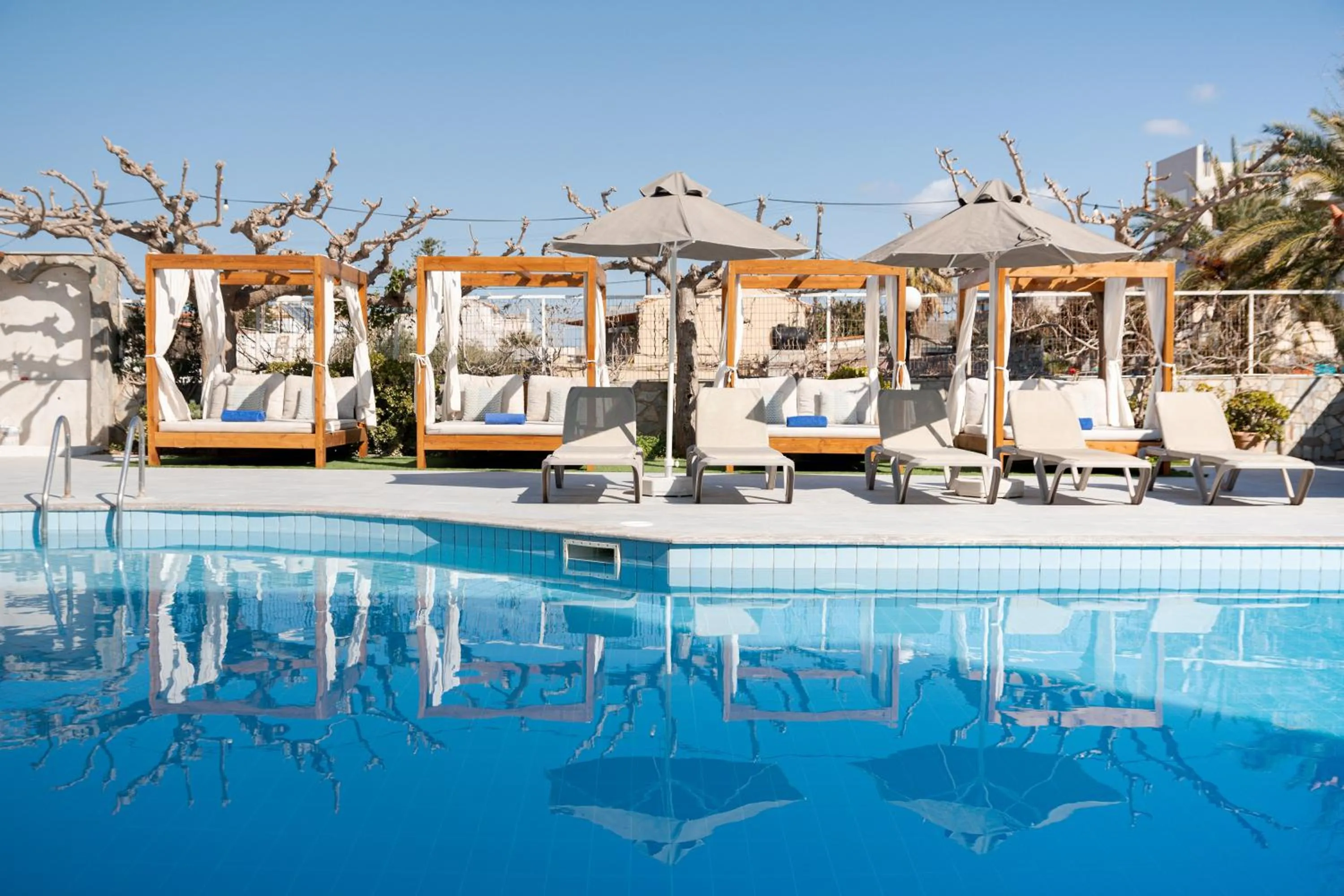 Pool view in Dimitra Hotel & Apartments by Omilos Hotels