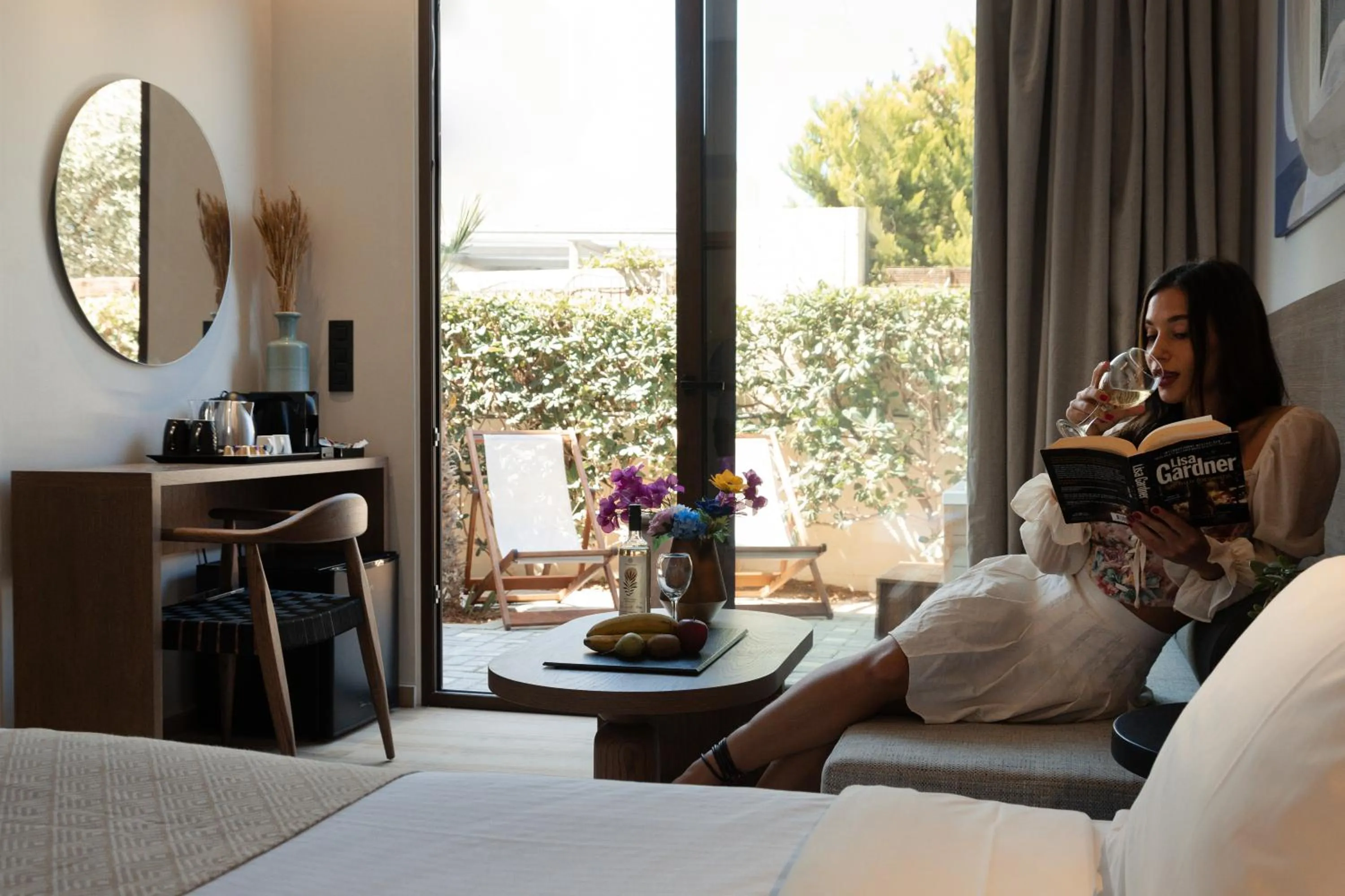 Bed in Dimitra Hotel & Apartments by Omilos Hotels