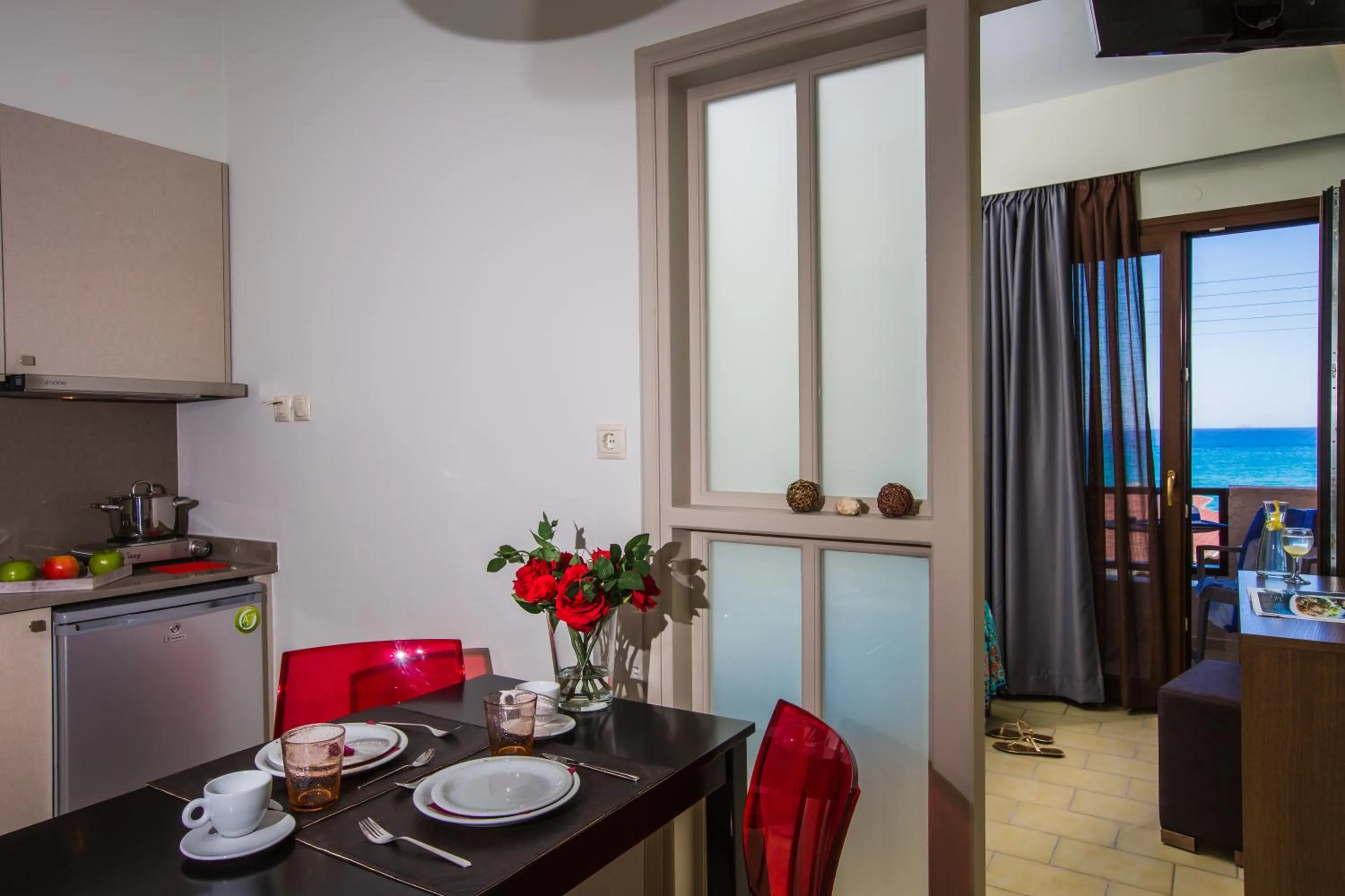 Dining area in Dimitra Hotel & Apartments by Omilos Hotels