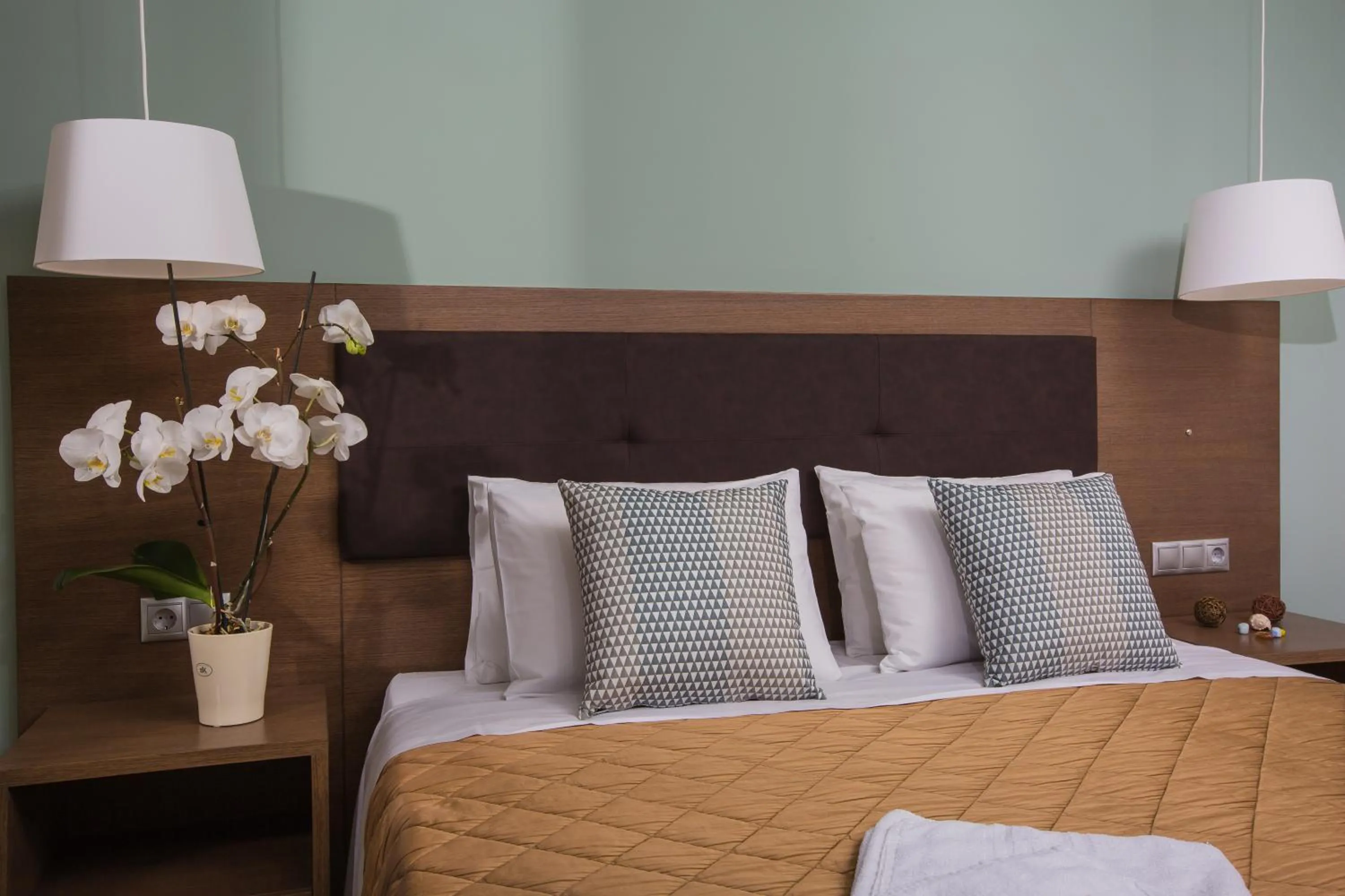 Bed in Dimitra Hotel & Apartments by Omilos Hotels