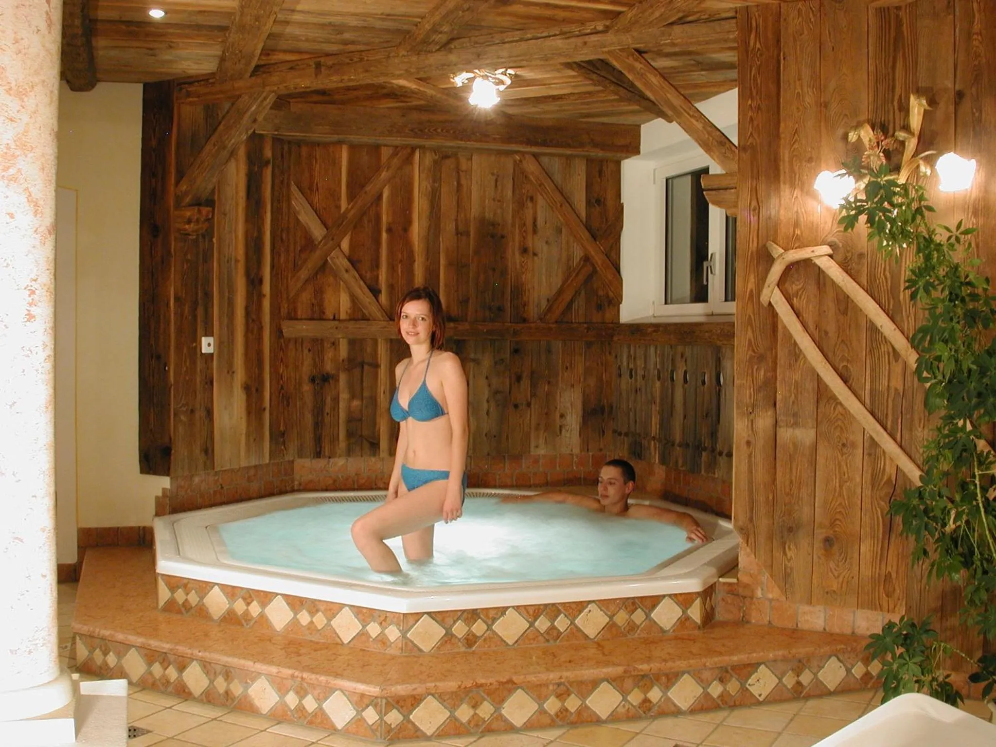 Hot Tub in Naturhotel Haller