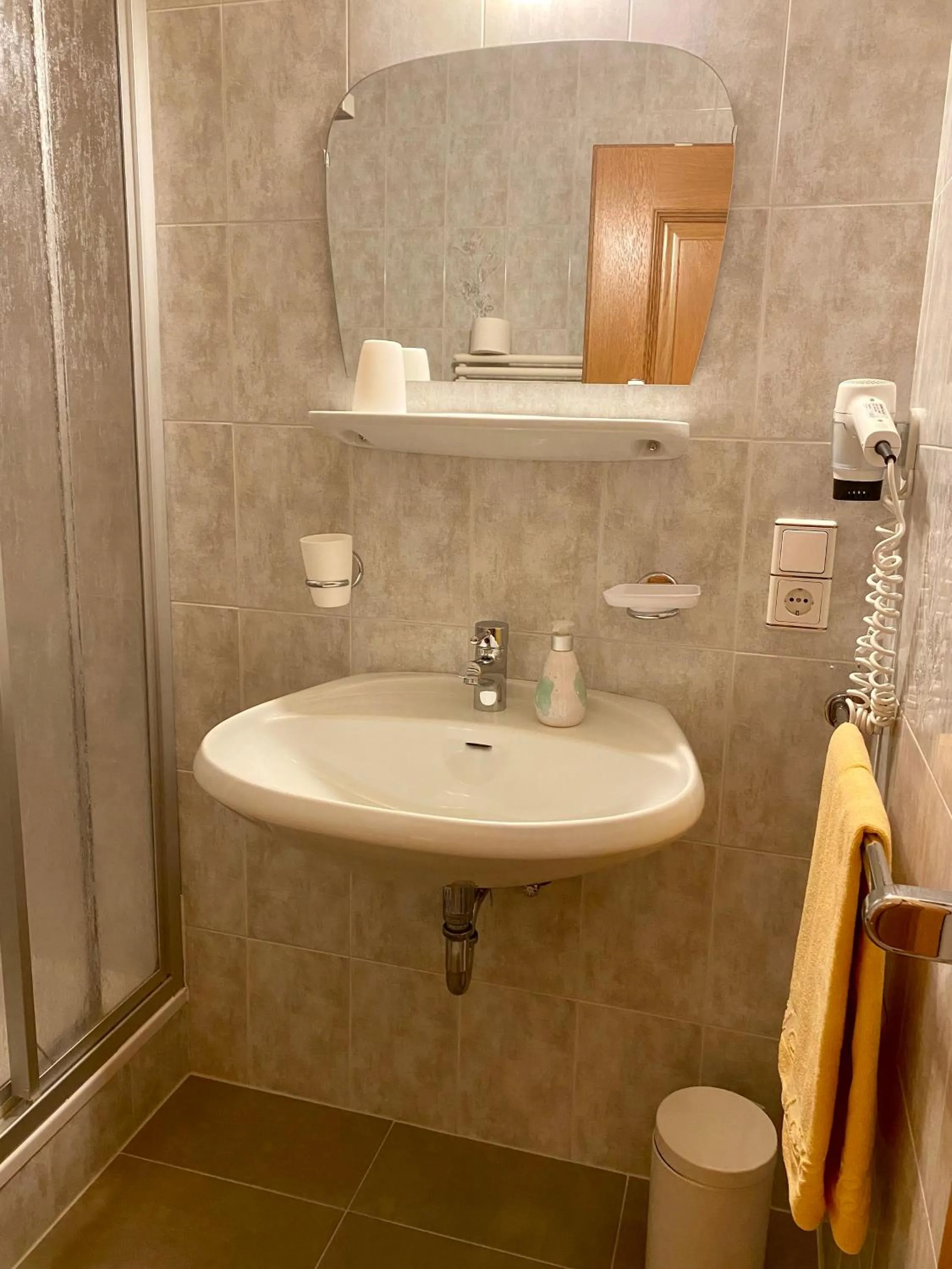 Bathroom in Naturhotel Haller