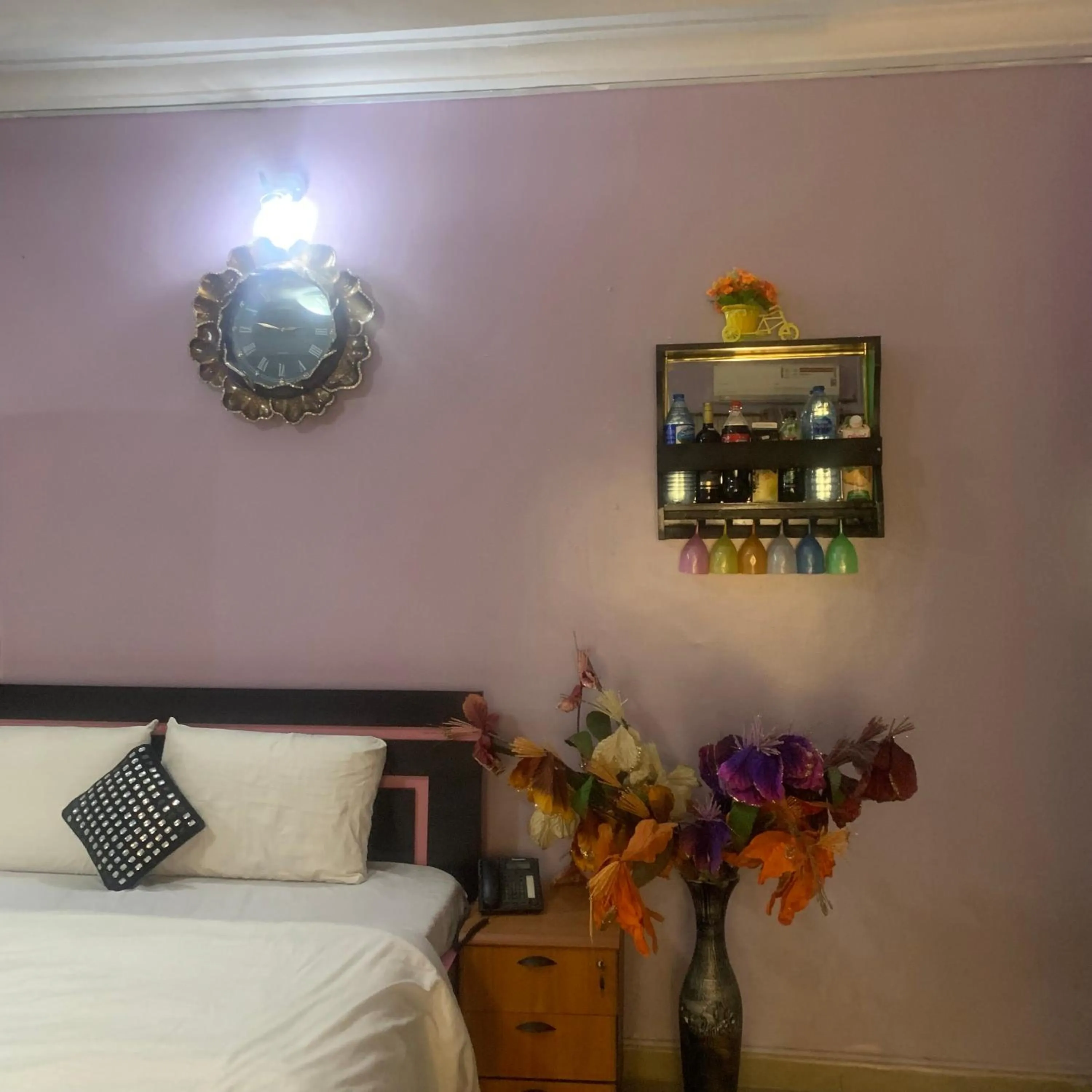 Decorative detail, Bed in Health Plaza Abuja