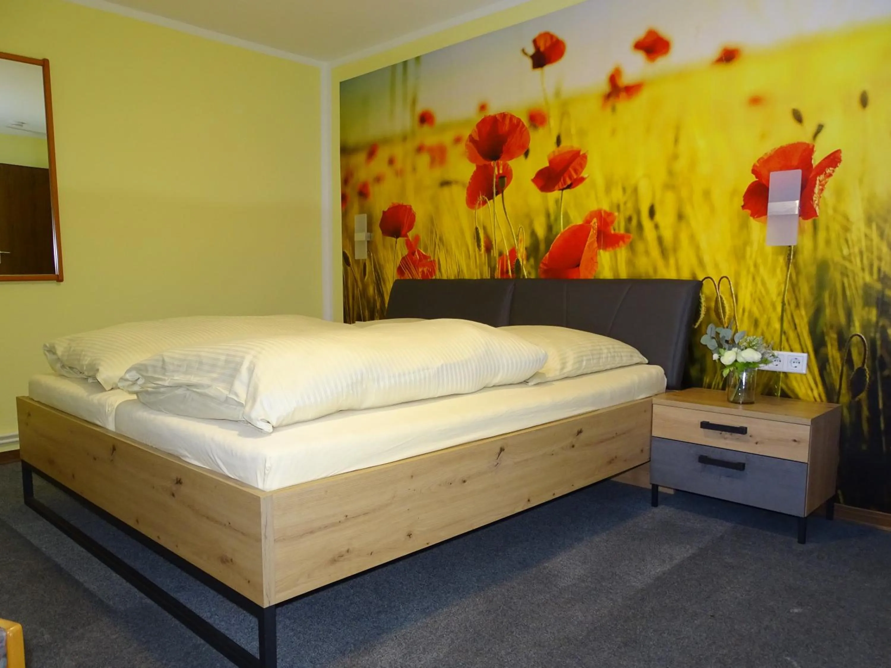 Bed in Hotel-Gasthaus Burmester