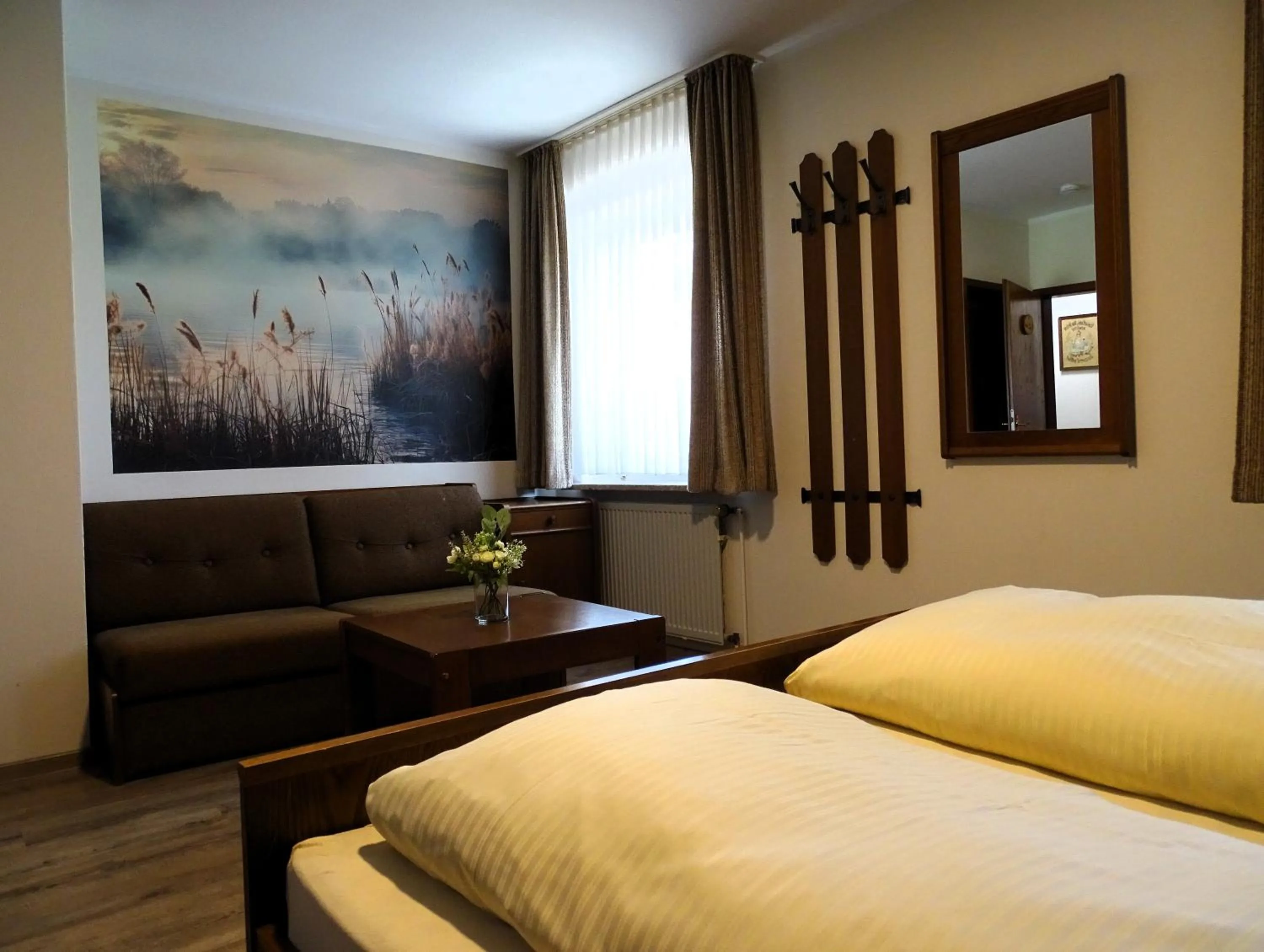 Bed in Hotel-Gasthaus Burmester