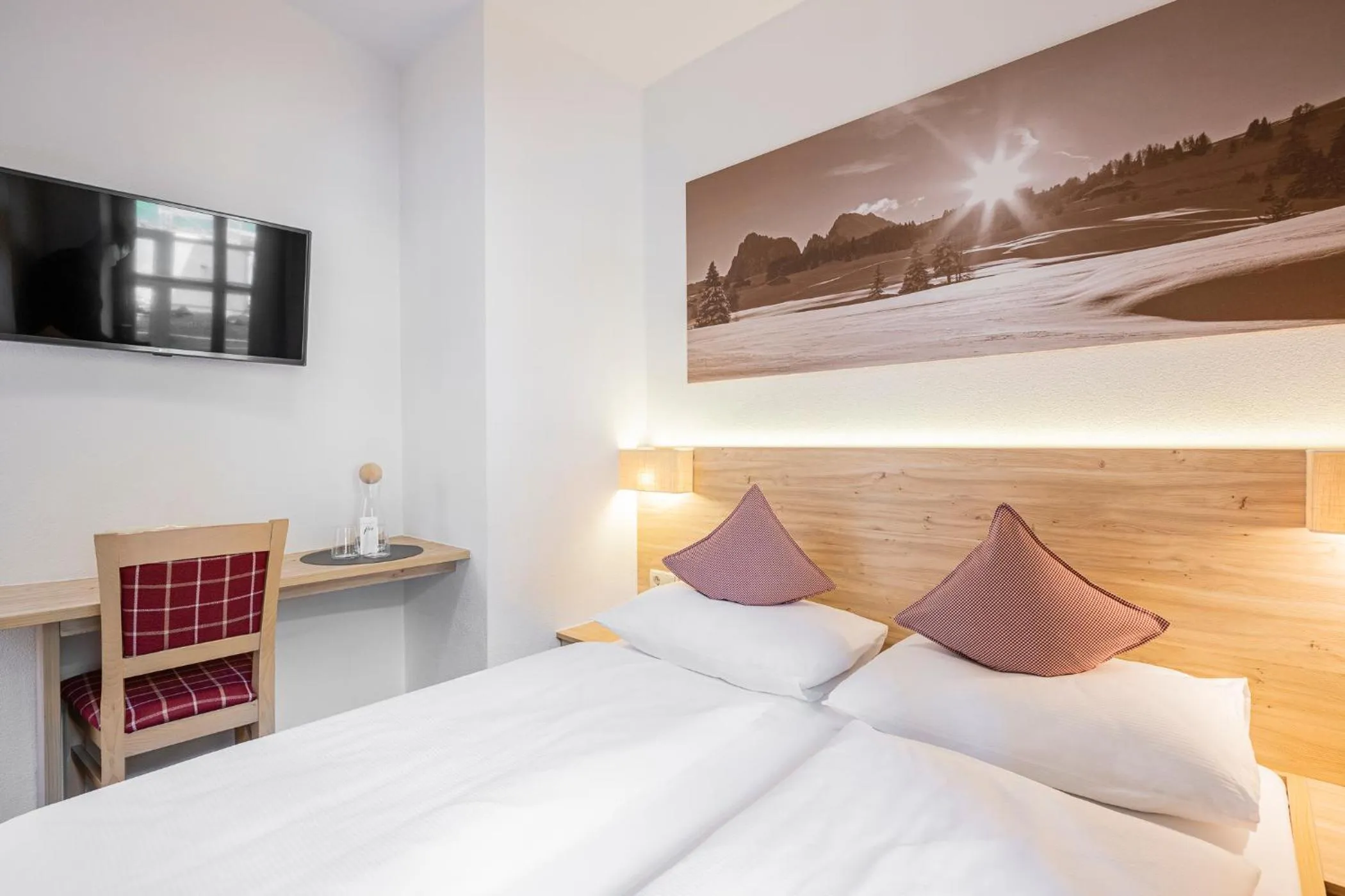 Bed in Hotel Anewandter