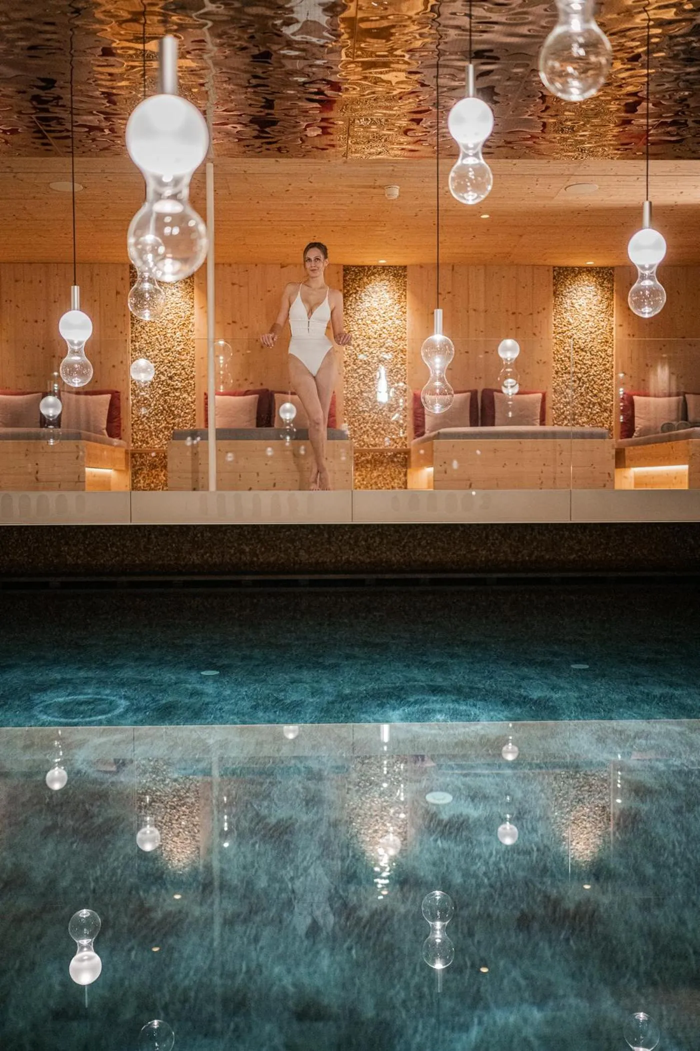 Pool view in Hotel Anewandter