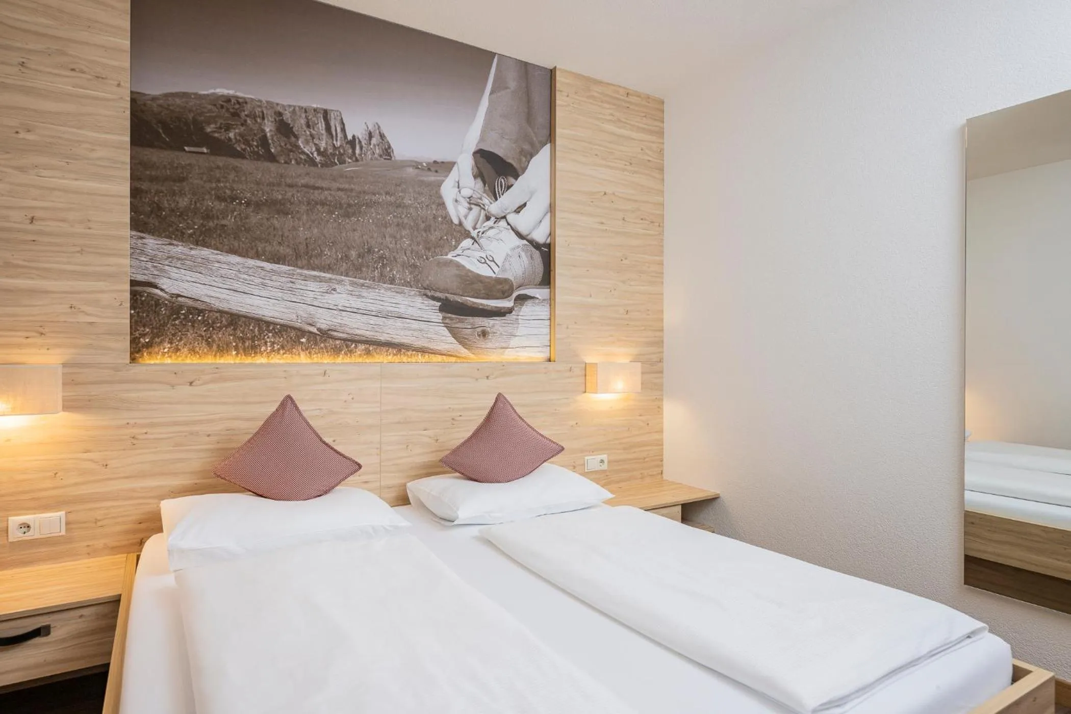 Bed in Hotel Anewandter