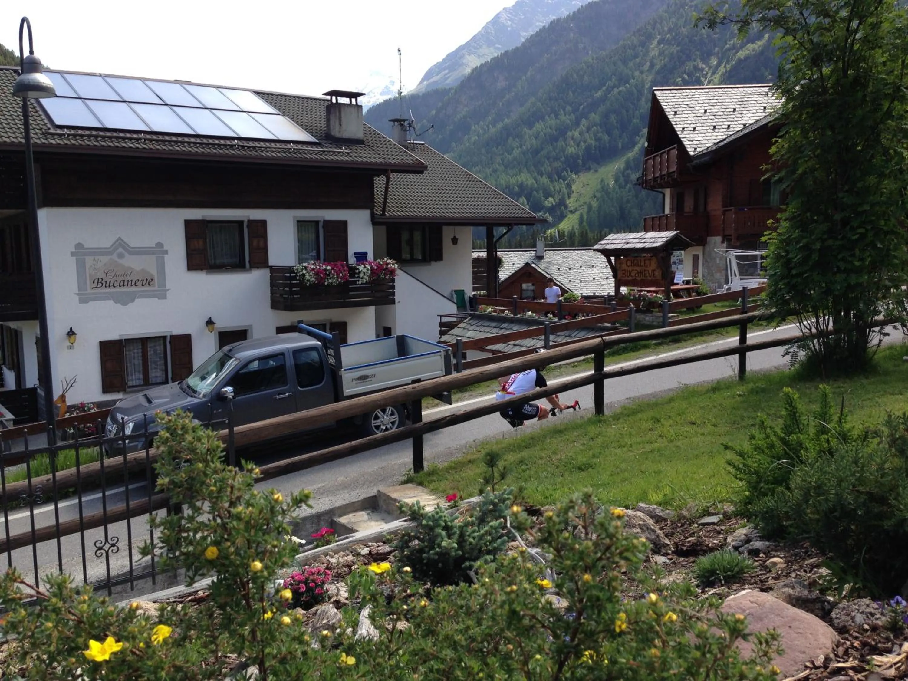 Garden view in Chalet Bucaneve