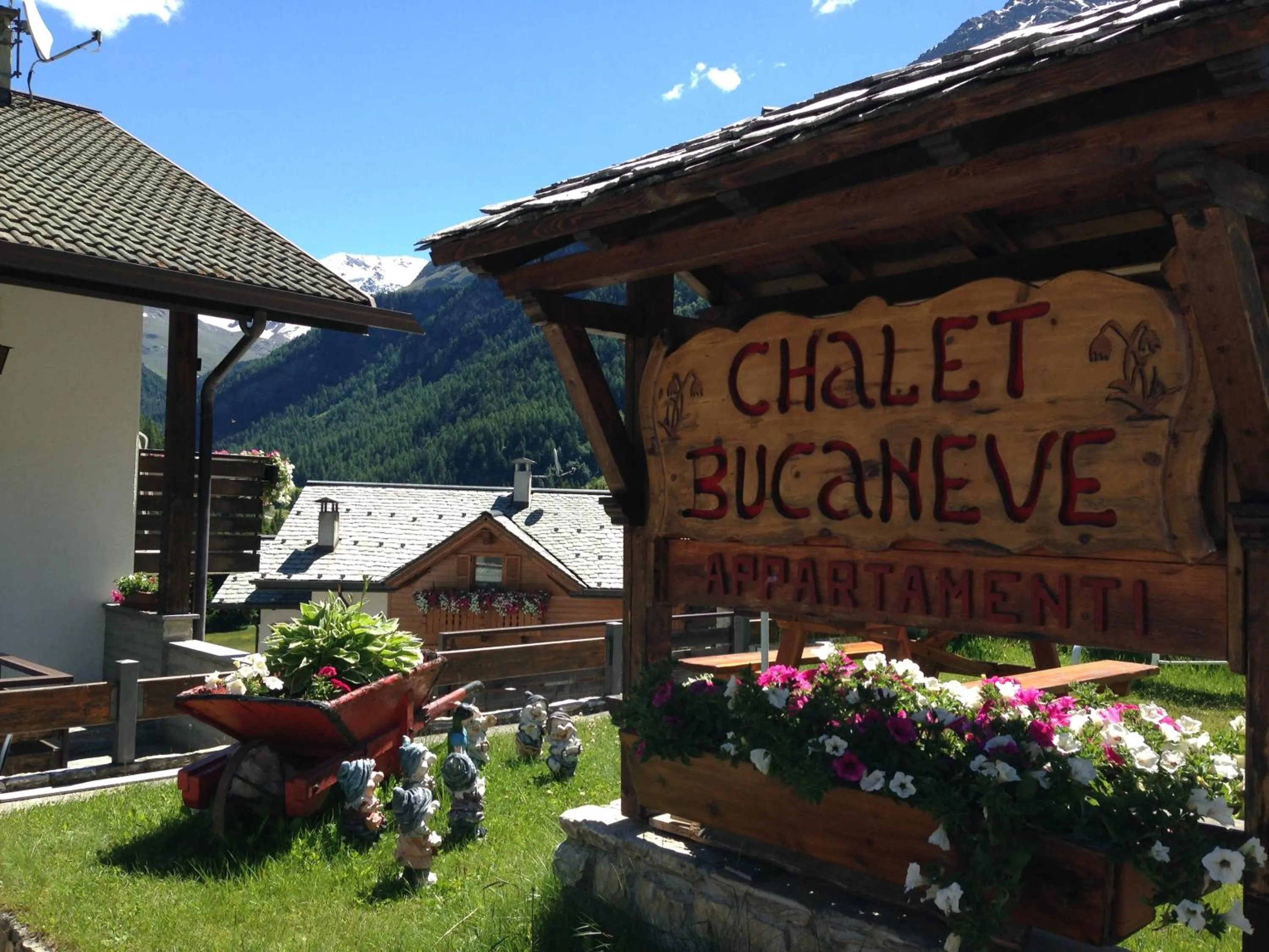Garden in Chalet Bucaneve