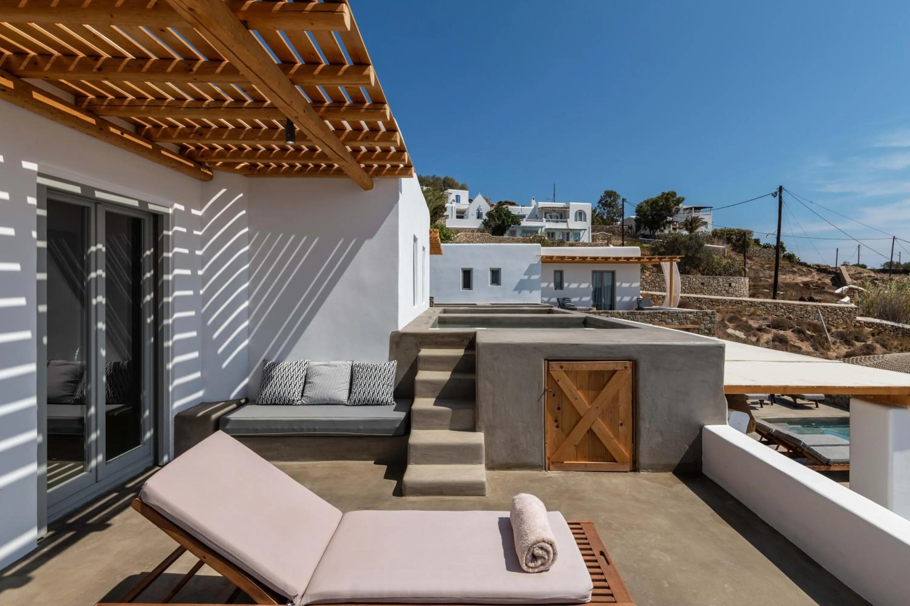 Patio in Trinity Mykonos - Beachfront Villa