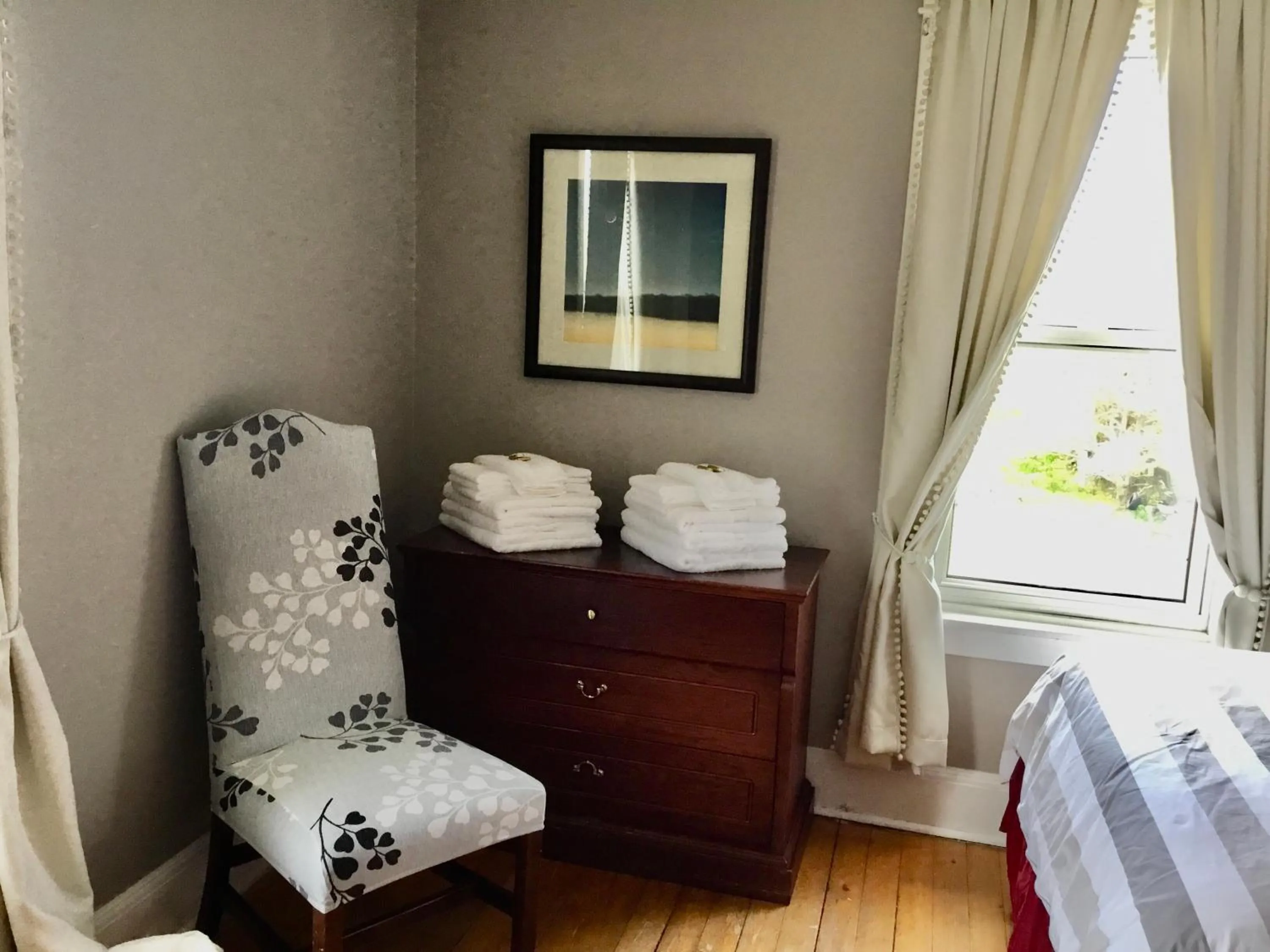 Bedroom, Bed in The Coastal Country House in New Brunswick