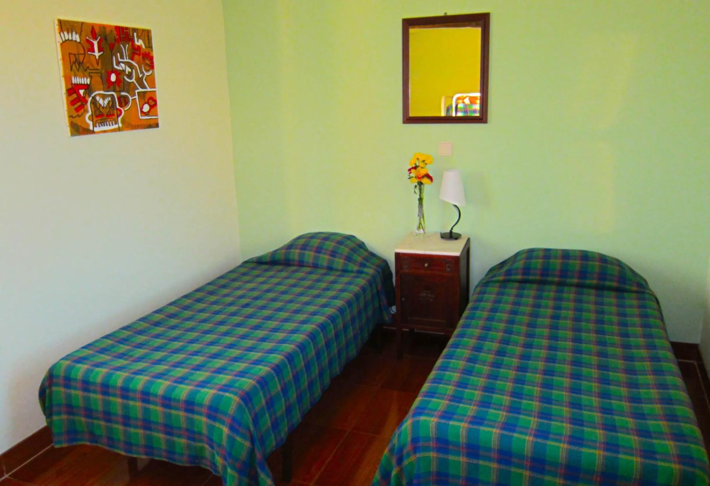 Bed in Duas Nações Guest House