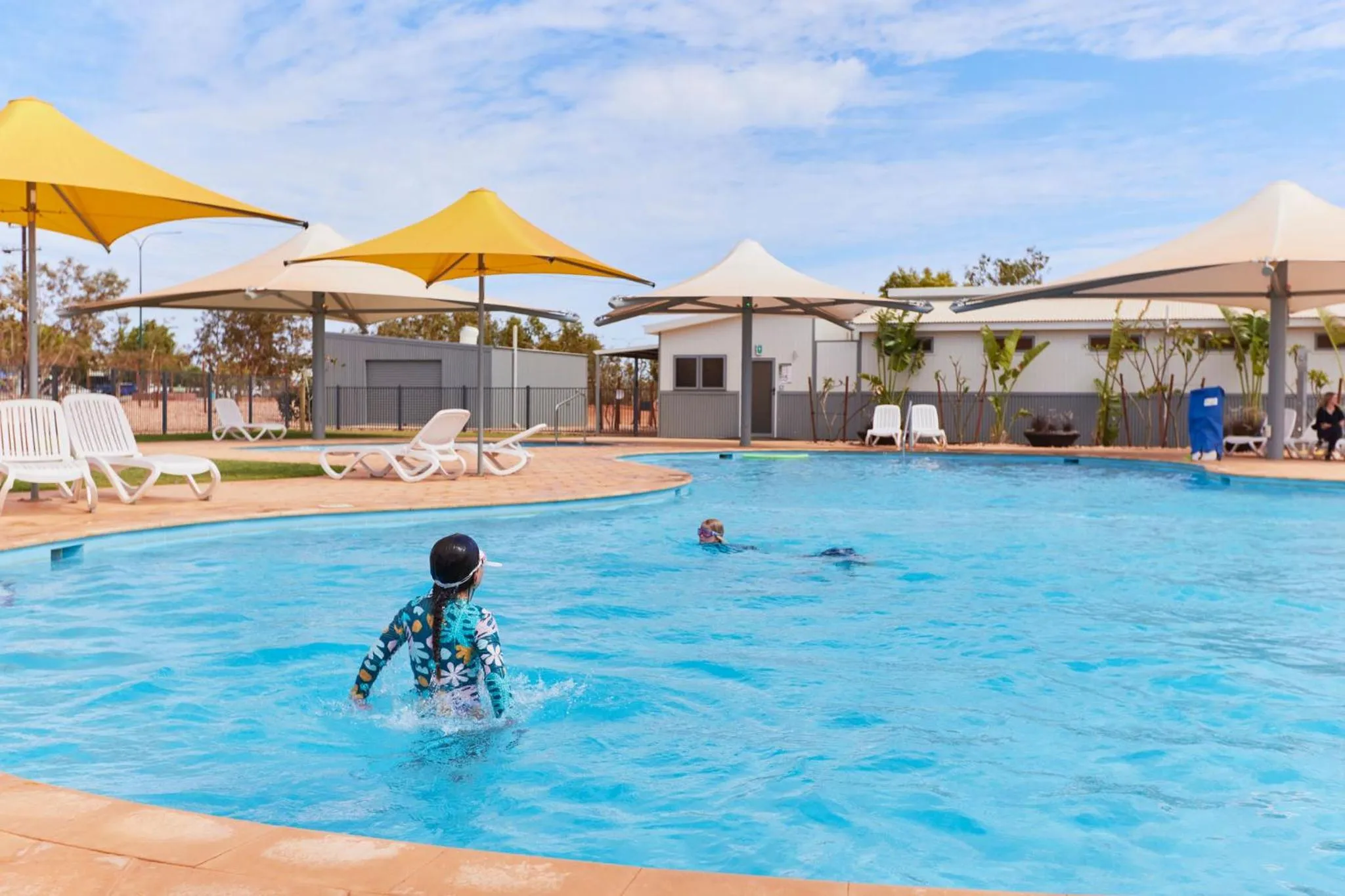 People in RAC Exmouth Cape Holiday Park