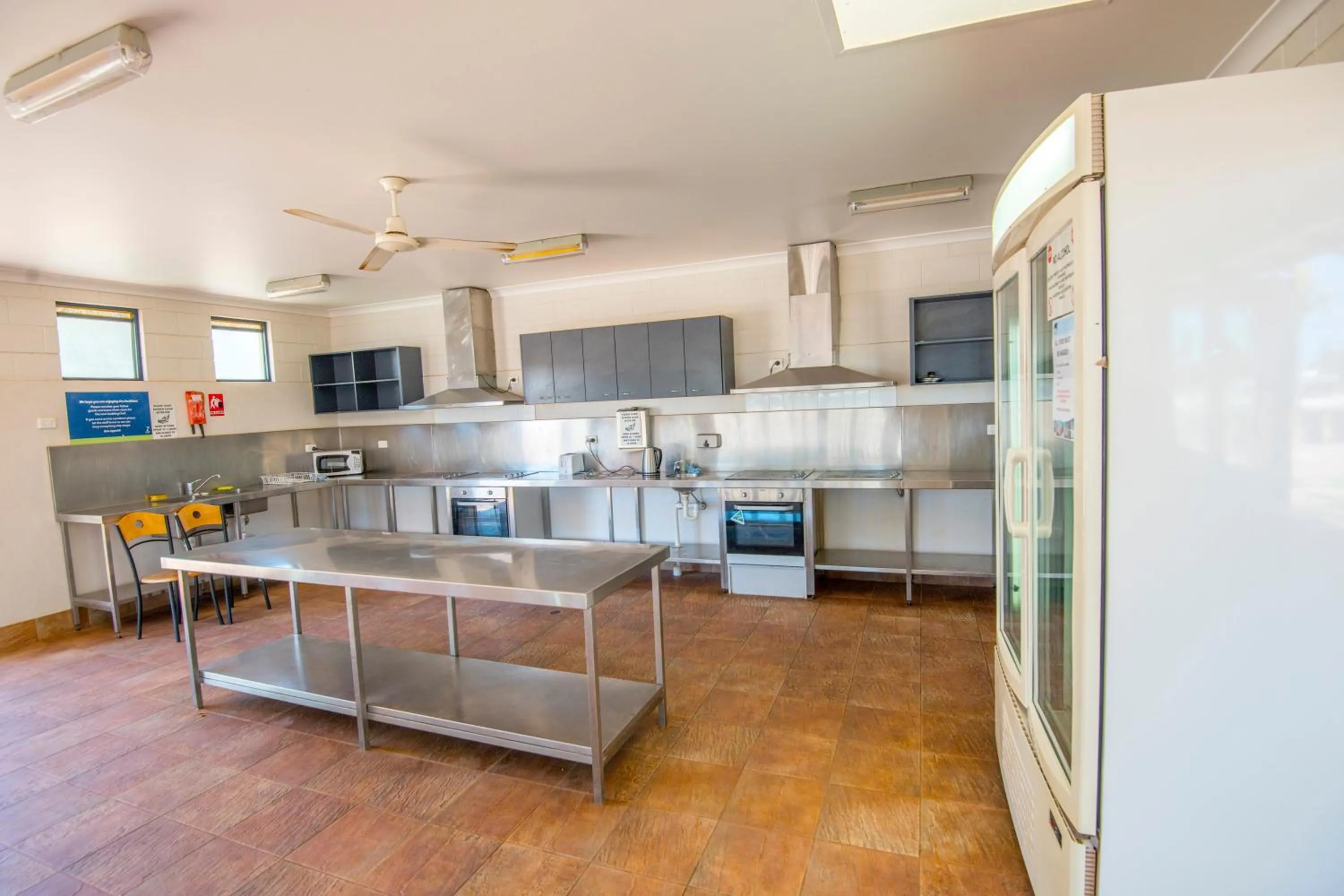 Communal kitchen in RAC Exmouth Cape Holiday Park